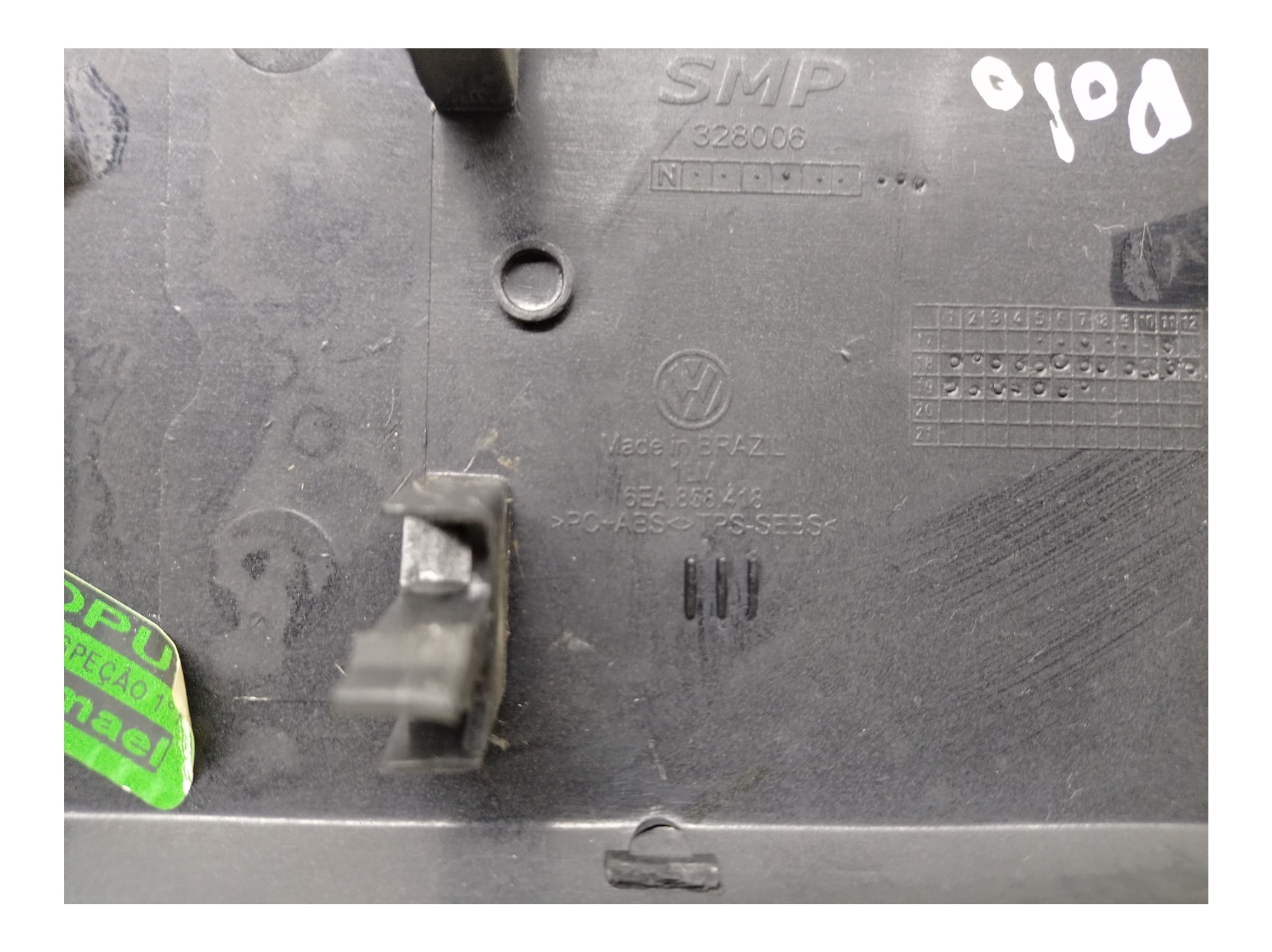 Acabamento Central Painel Volkswagen Polo 2020 5