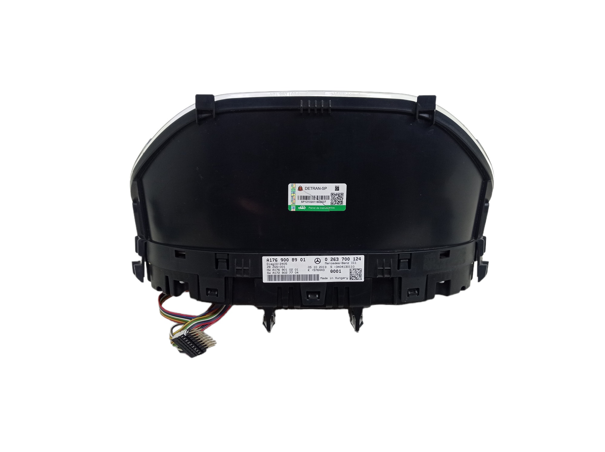 Painel Instrumentos Mercedes A200 1.6 16v Gasolina 2014  Preto Com Detalhes Prata 5