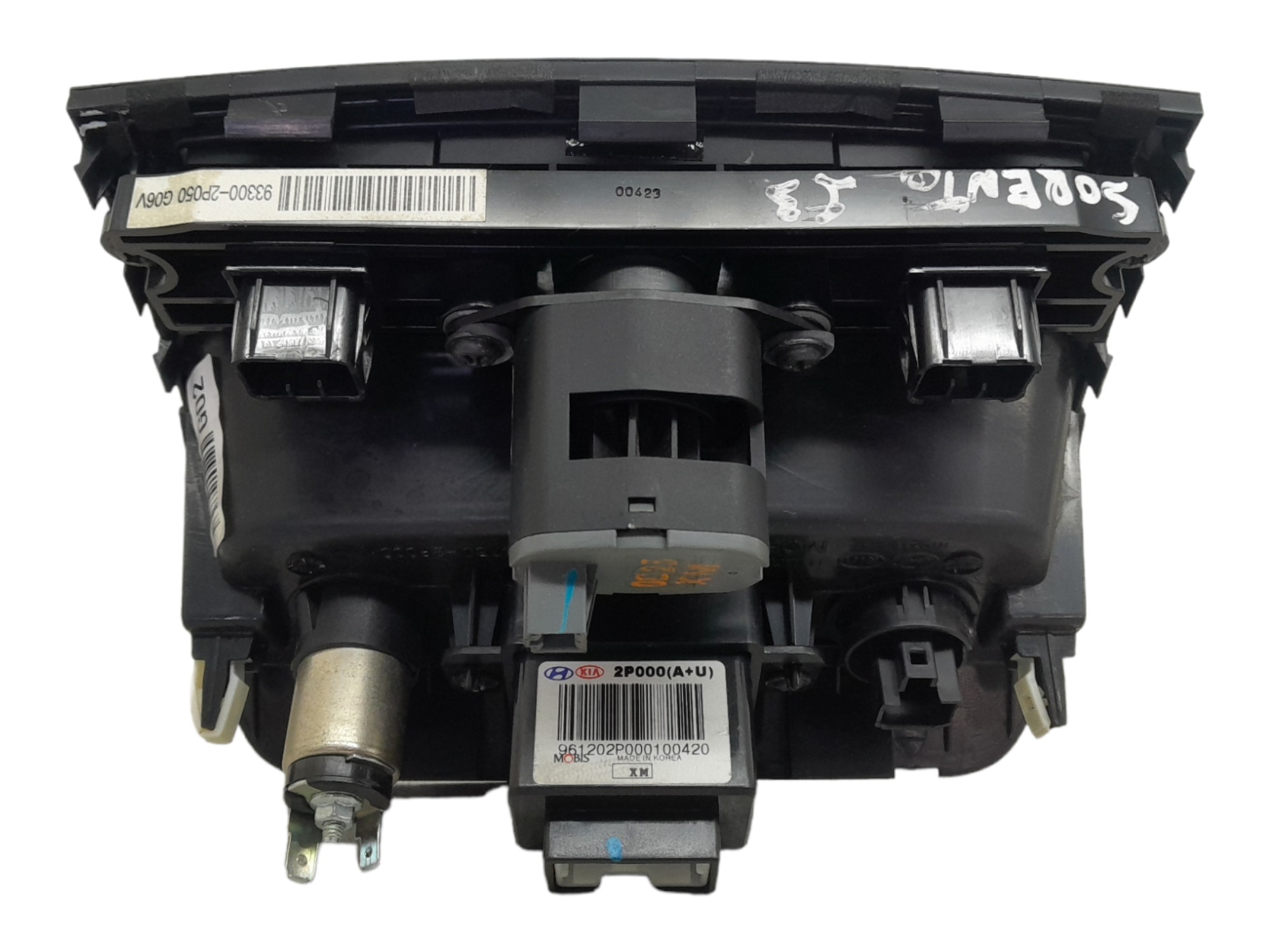 Moldura Acendedor Entrada Usb Kia Sorento 2011 Preto 5