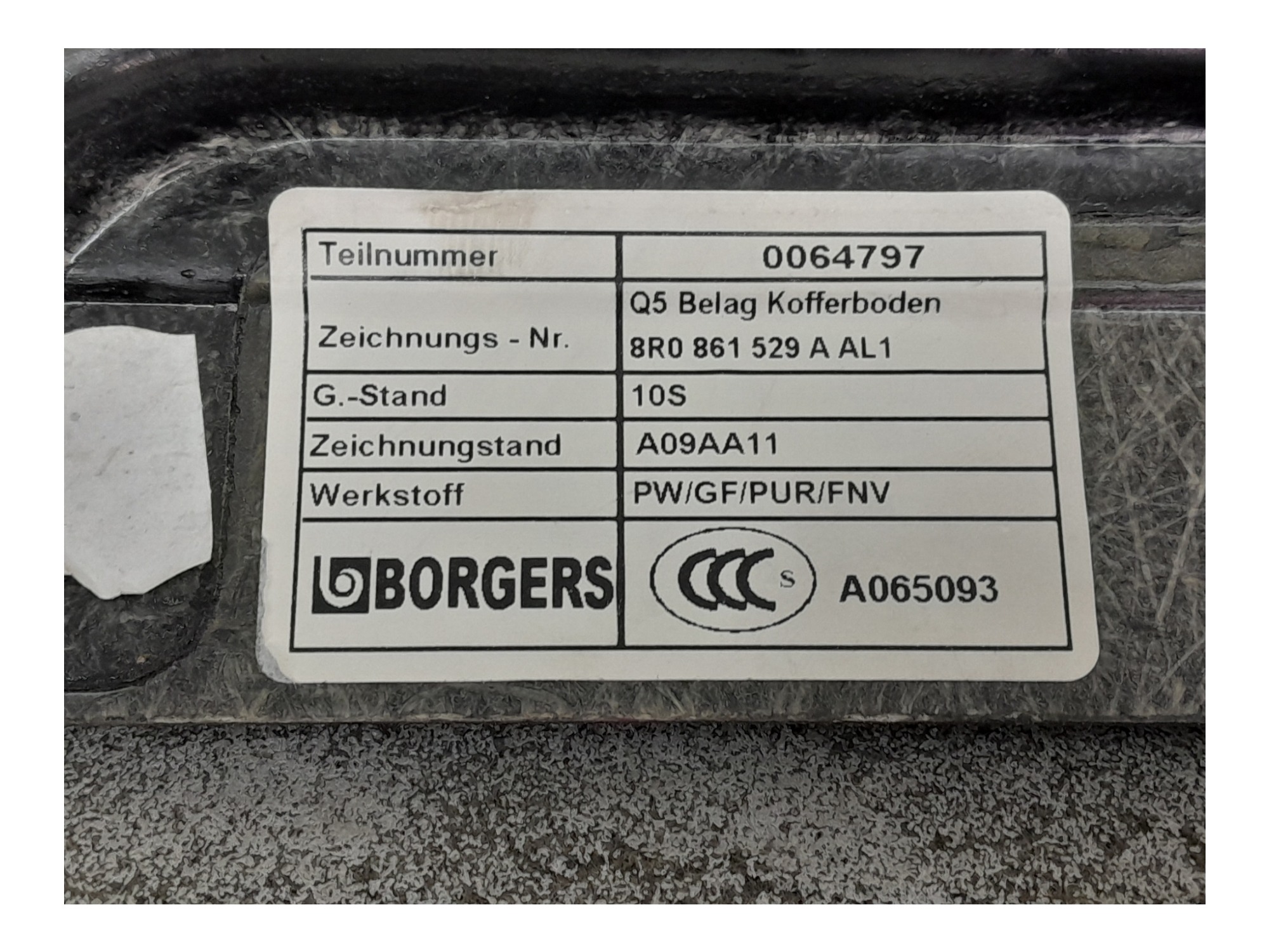 Acabamento Forro Porta Malas Audi Q5 Tsi 2011 5
