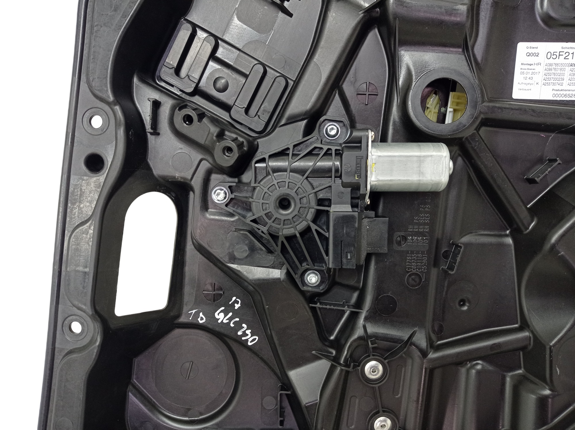Maquina Vidro Traseira Direita Mercedes Glc 250 2017 2