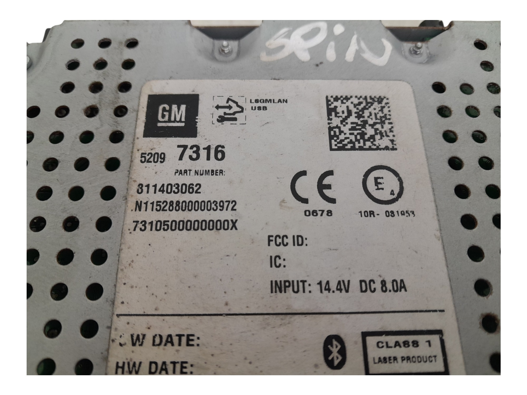 Radio Som Original Chevrolet Spin 2016 7