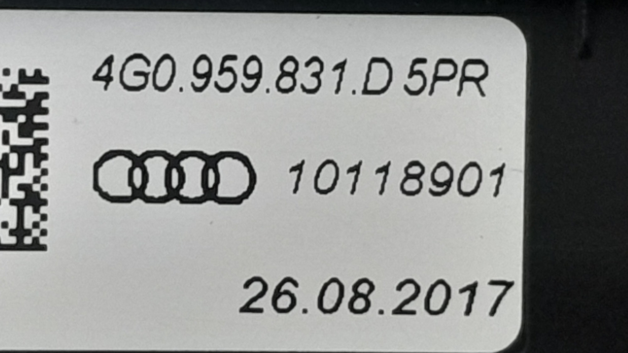 Botao Abertura Tampa Traseira Audi A5 2.0 16v Gas Aut 2018 6
