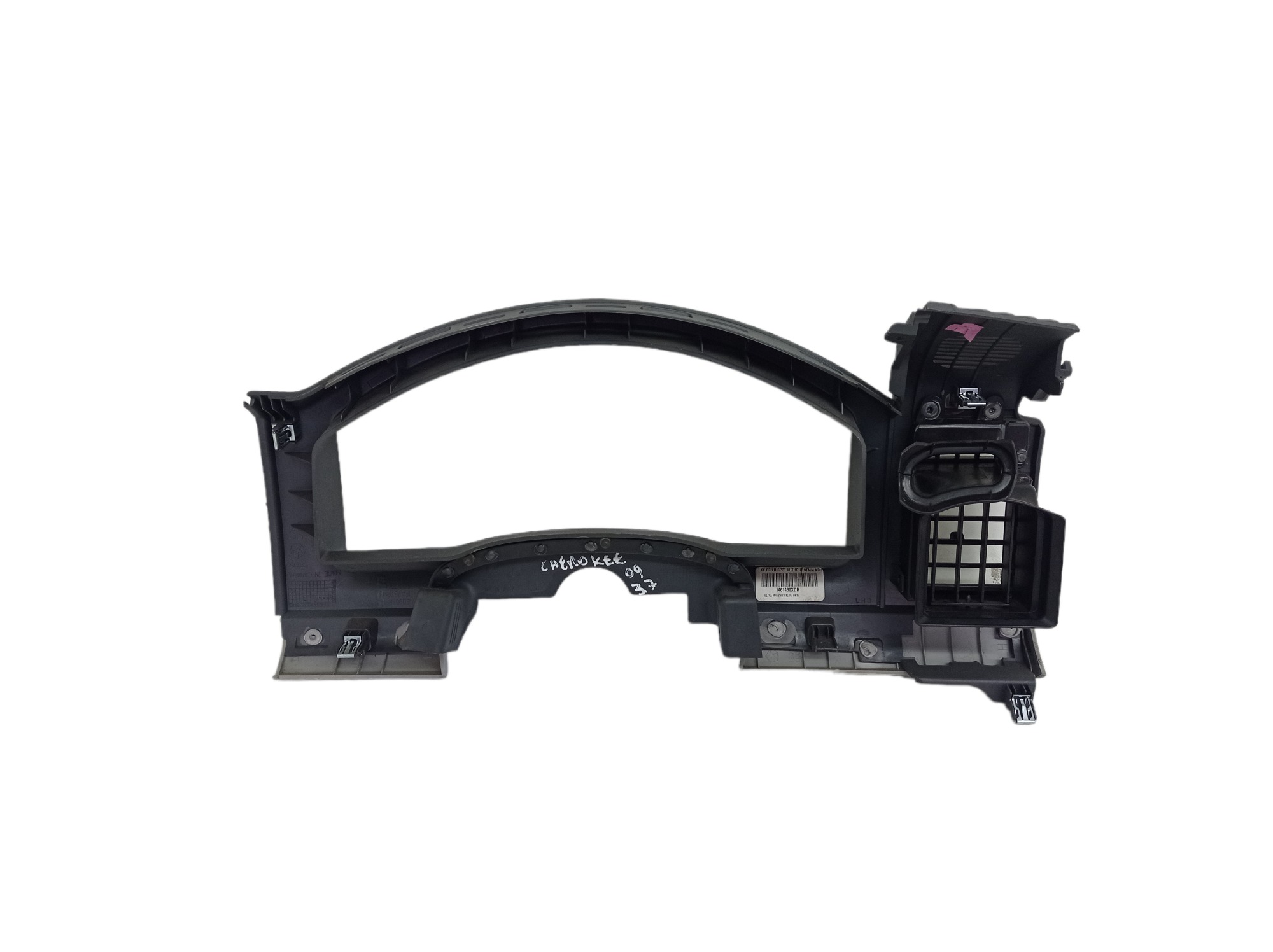 Moldura Painel Instrumentos Jeep Cherokee Sport 2008 Cinza 5