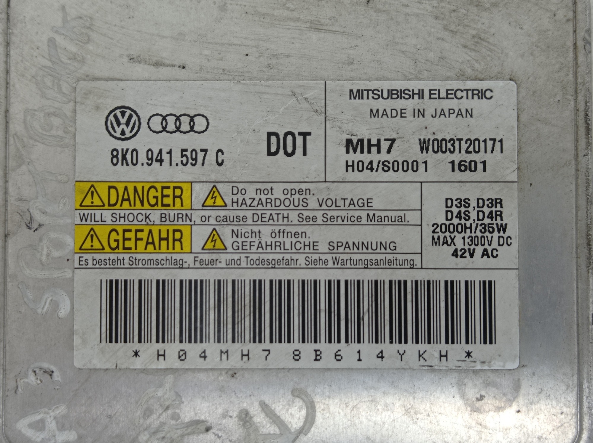 Modulo Reator Xenon Farol Esquerdo Audi A3 Sportback 2012 4