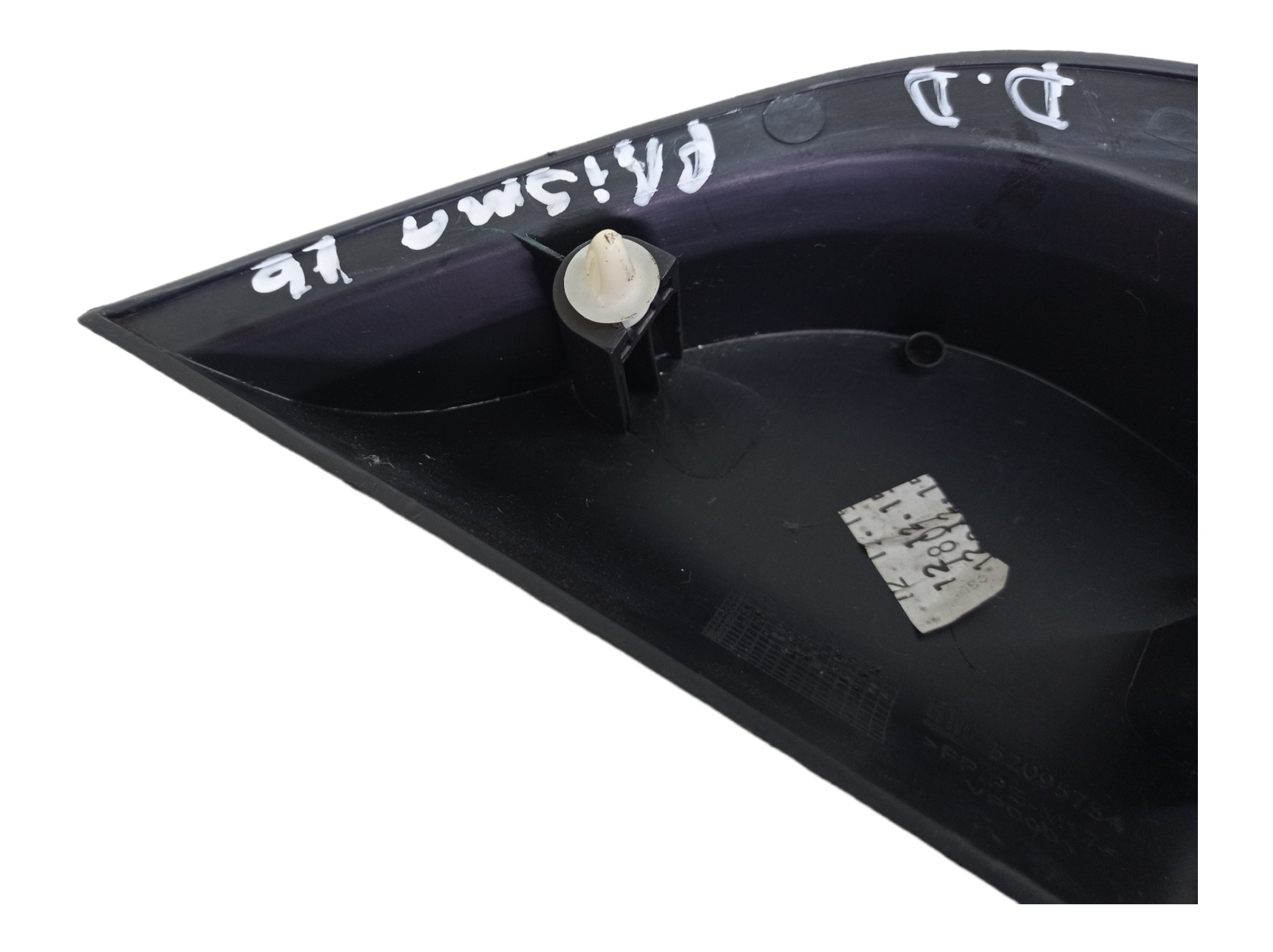 Acabamento Interno Retrovisor Direito Chevrolet Prisma 2016 Preto 6