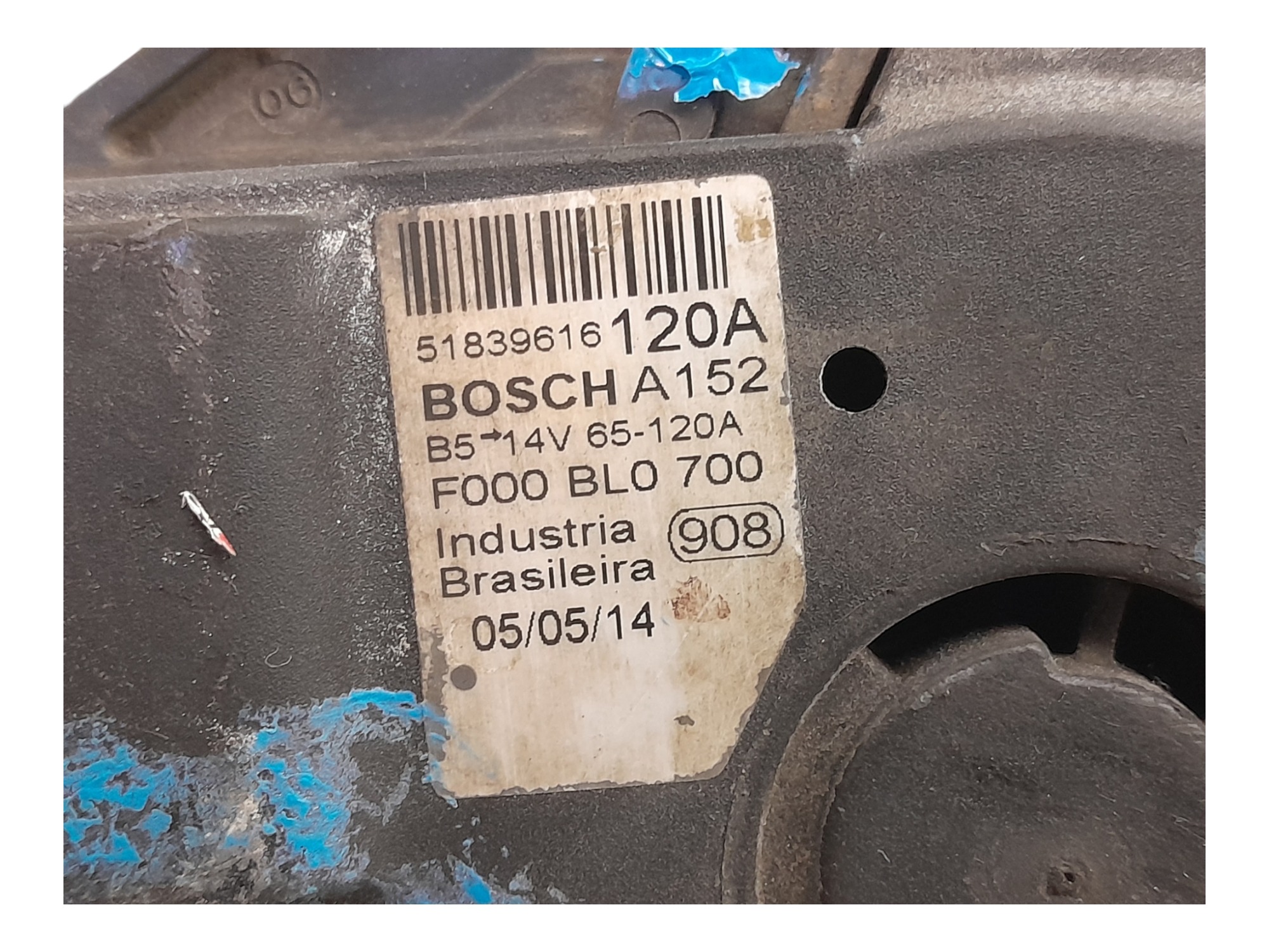 Alternador Fiat Palio 1.6 16v Flex 2015 6
