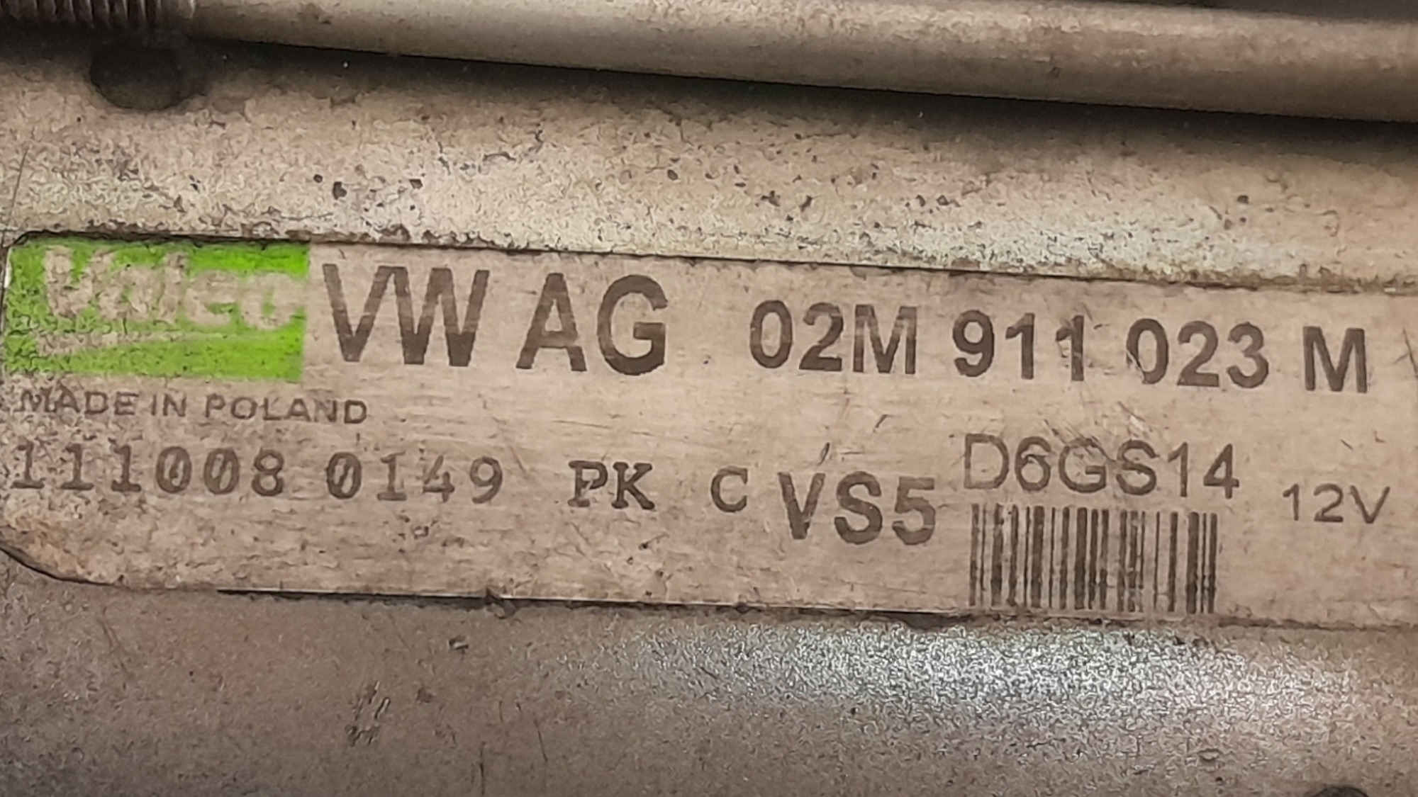 Motor Arranque Volkswagen Passat 2.0 16v Gas Aut 2008 6