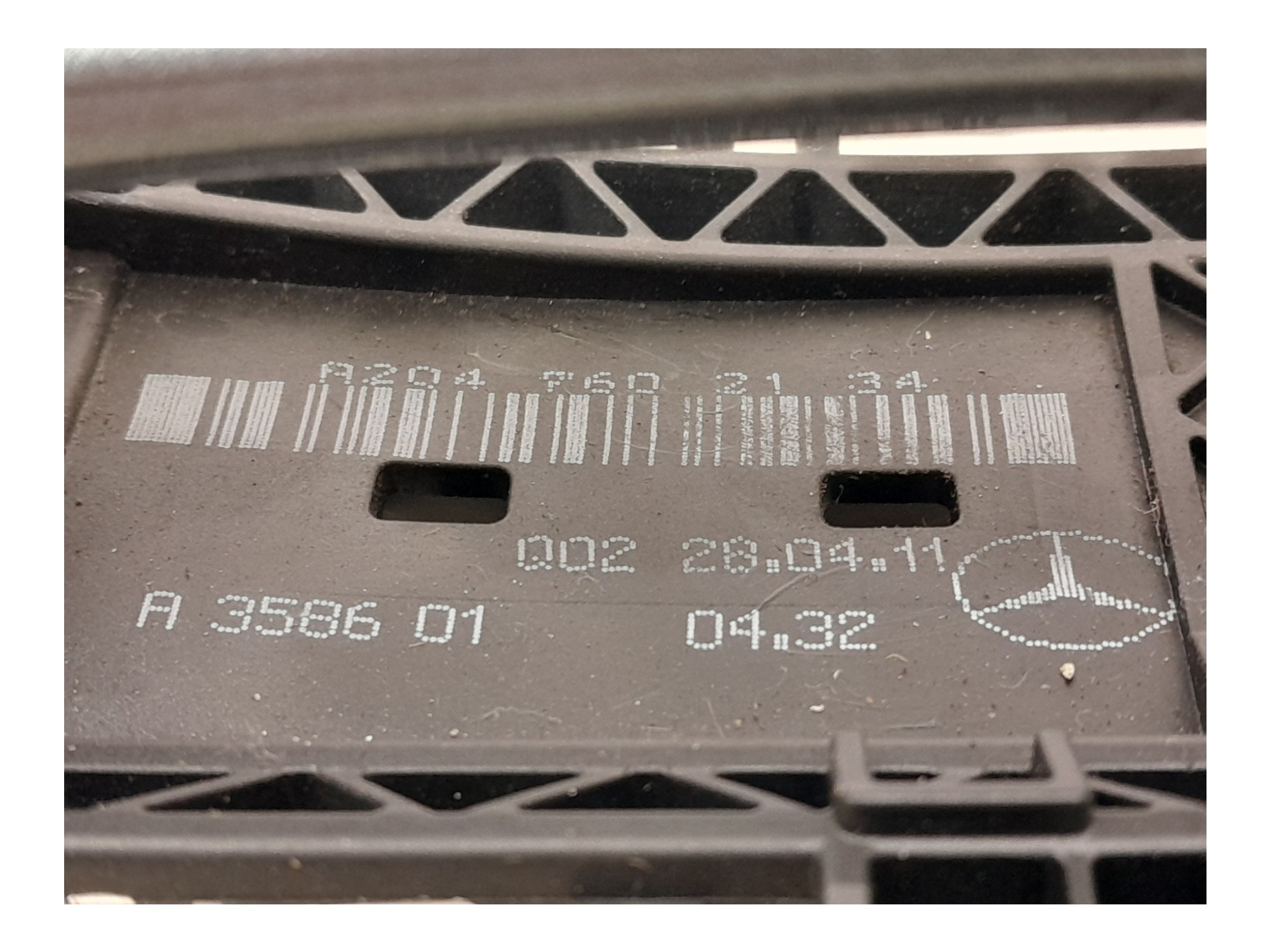 Macaneta Externa Traseira Esquerda Mercedes C180 2012 Verde Traseira 5