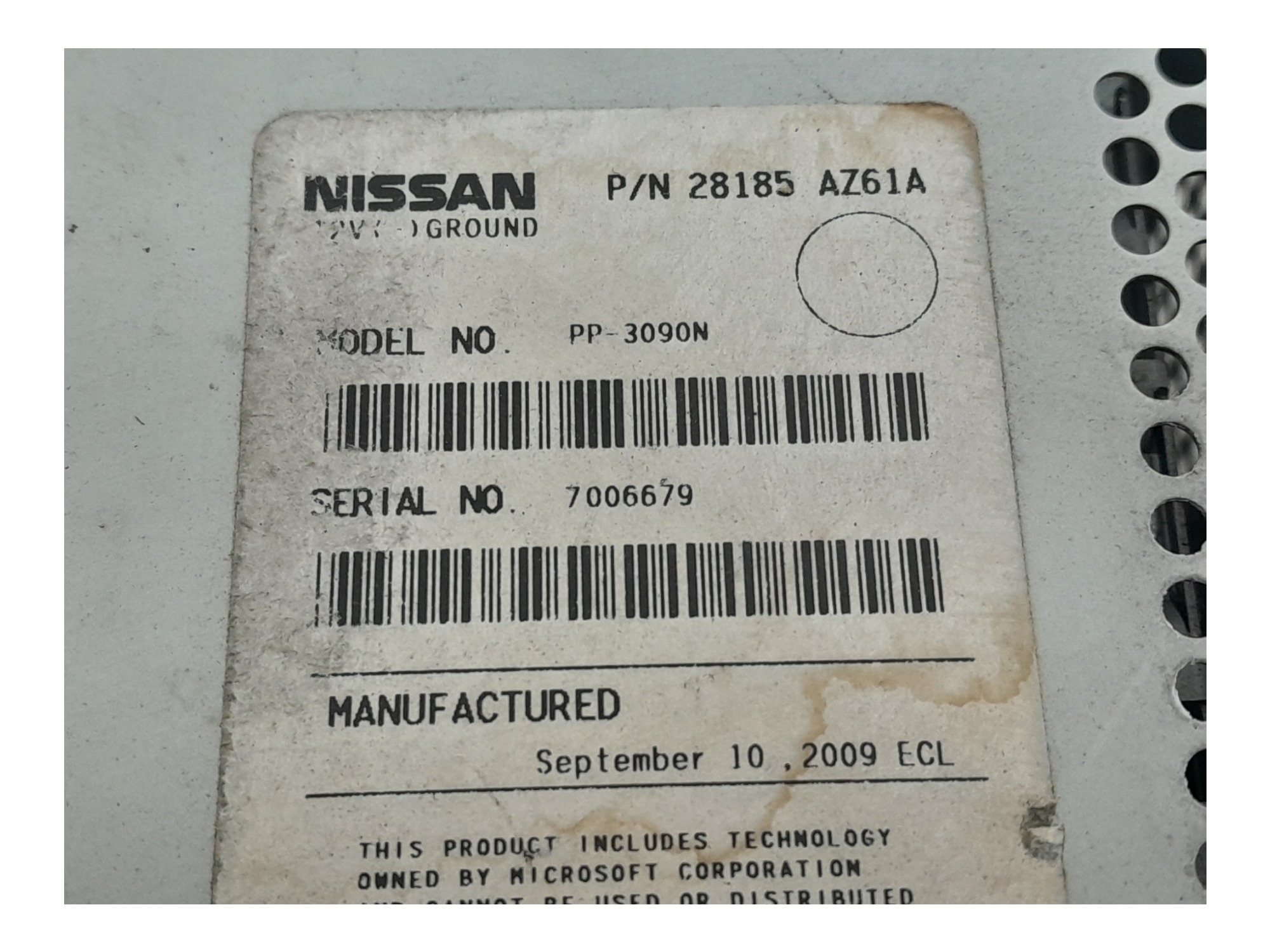 Radio Som Original Nissan Livina 2010 6