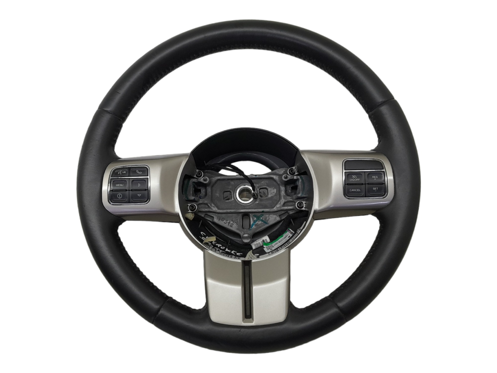 Volante Com Controle De Som Jeep Cherokee Sport 2012 Preto