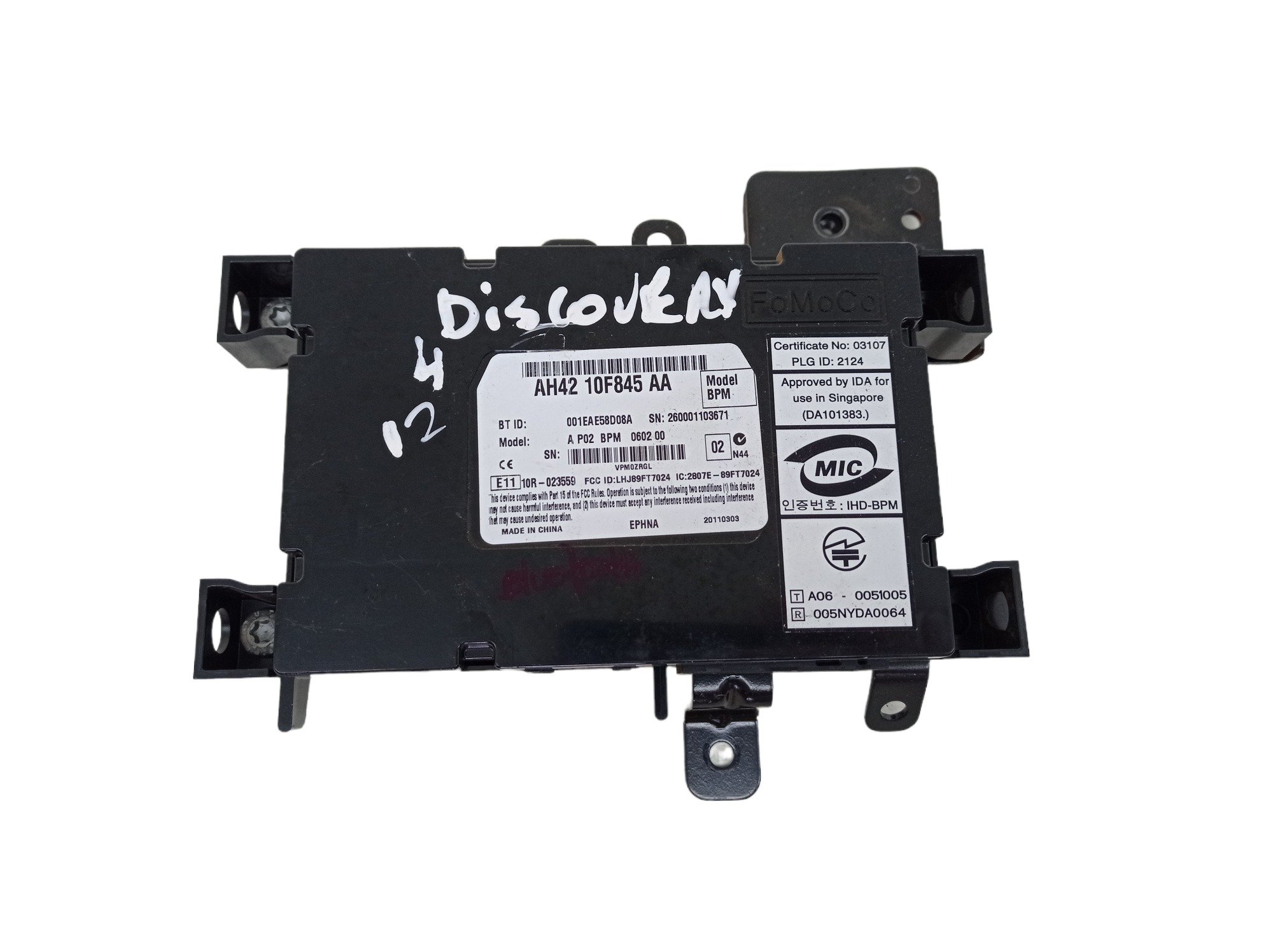 Módulo Bluetooth Land Rover Discovery 4 3.0 4×4 2011 Preto 1