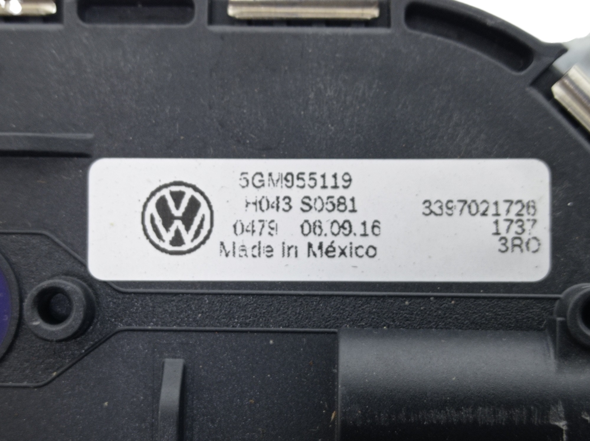 Maquina Limpador Parabrisa Volkswagen Golf 2017 7