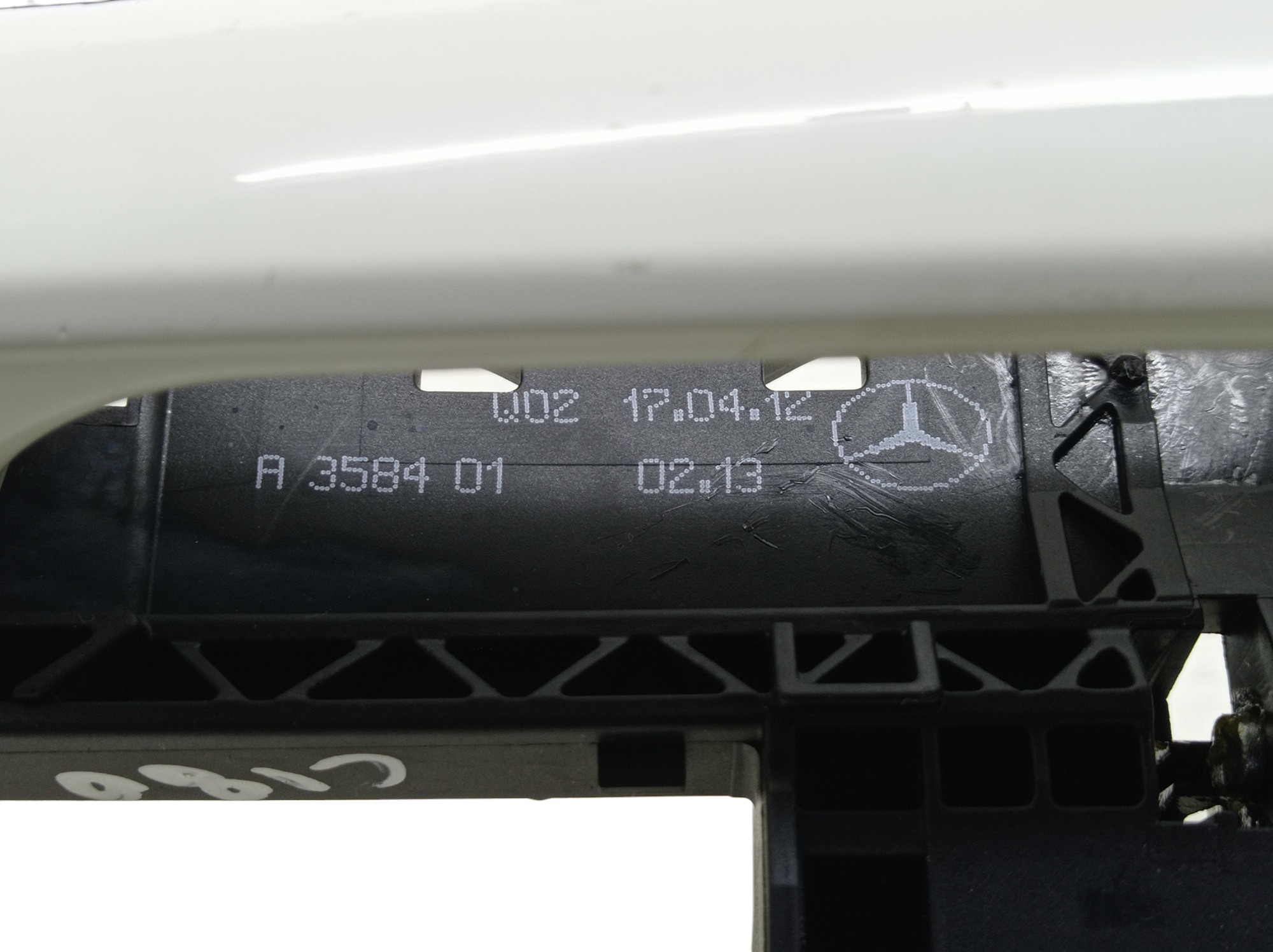 Maçaneta Externa Porta Dianteira Esquerda Mercedes C180 2012 Branco Dianteira 7
