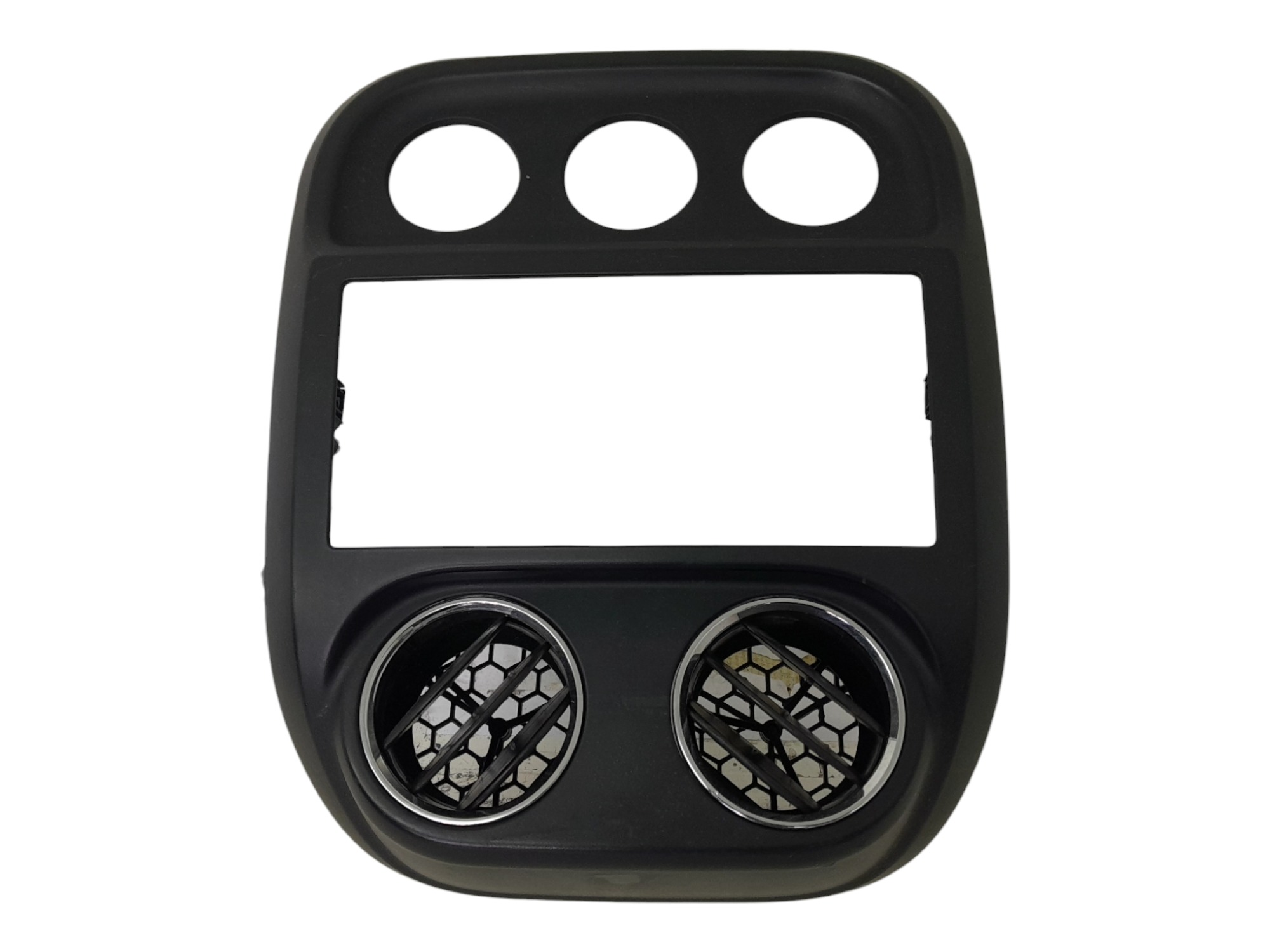 Acabamemto Moldura Painel Central Jeep Compass Sport 2014 Preto 2