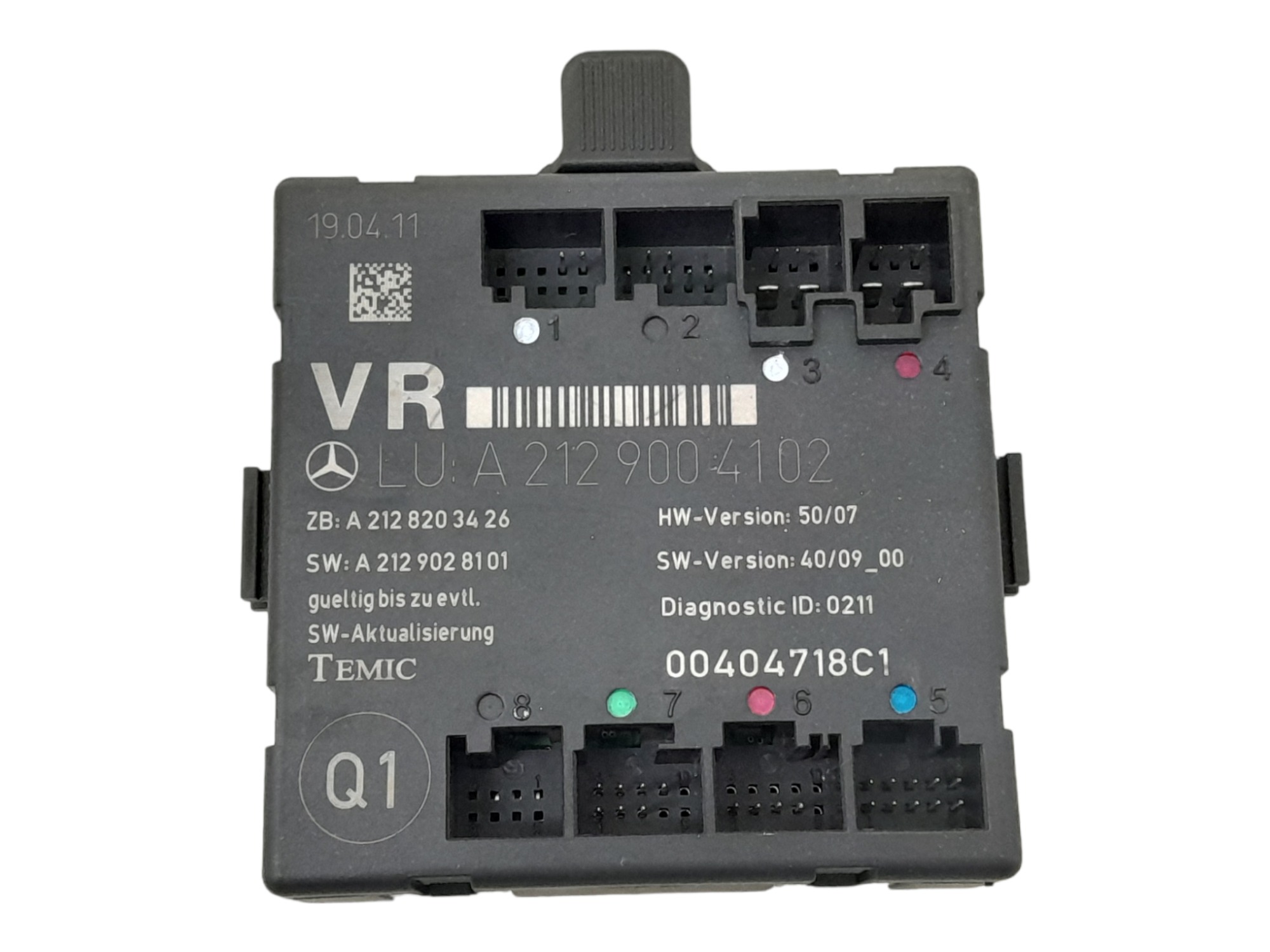Modulo Porta Dianteira Direita Mercedes C180 1.8 2012 1