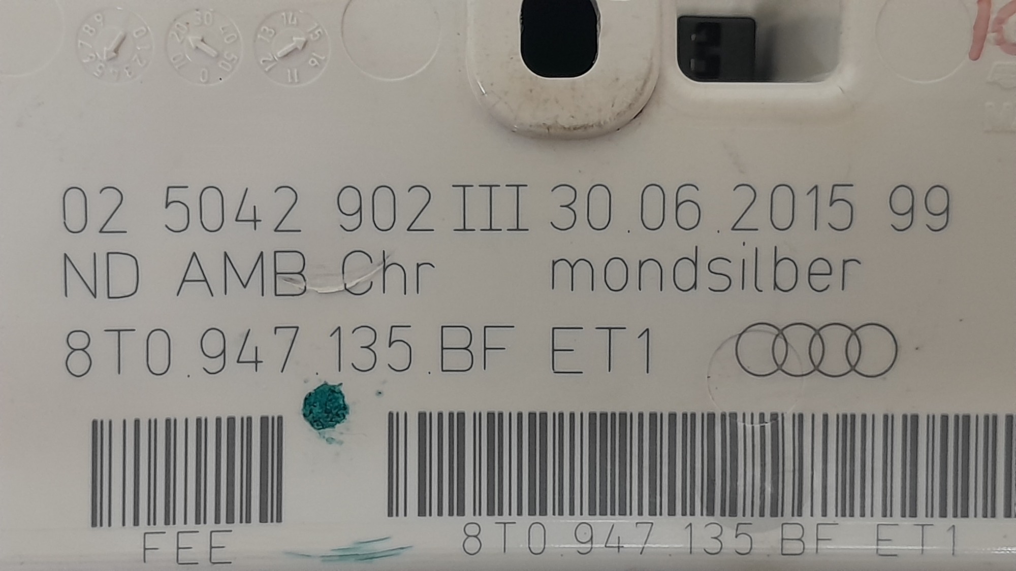 Luz Teto Audi A4 Tfsi 1.8 Gasolina Automatico 2016 9