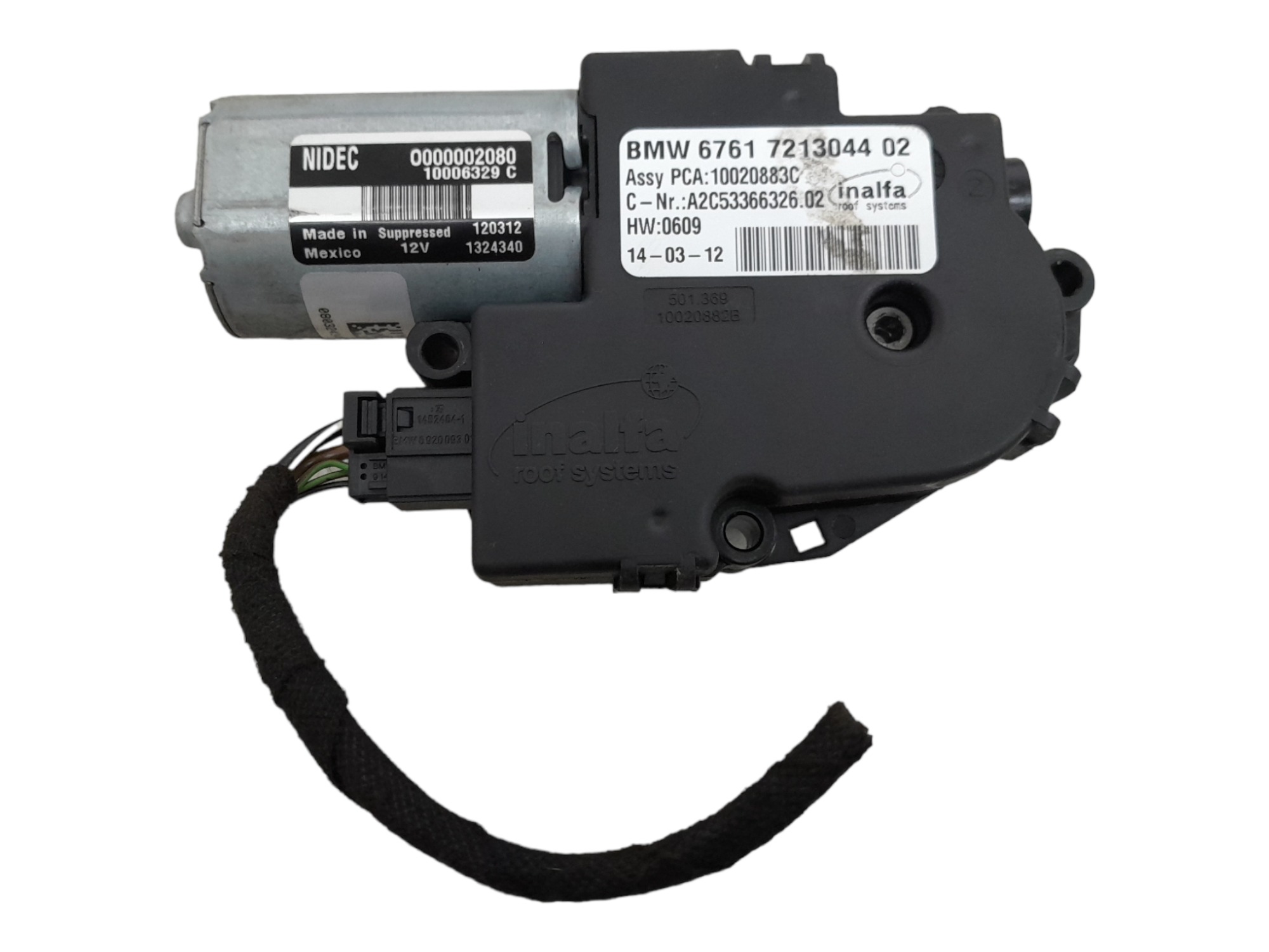 Motor Maquina Teto Solar Bmw X1 Sdrive18i 2013 5