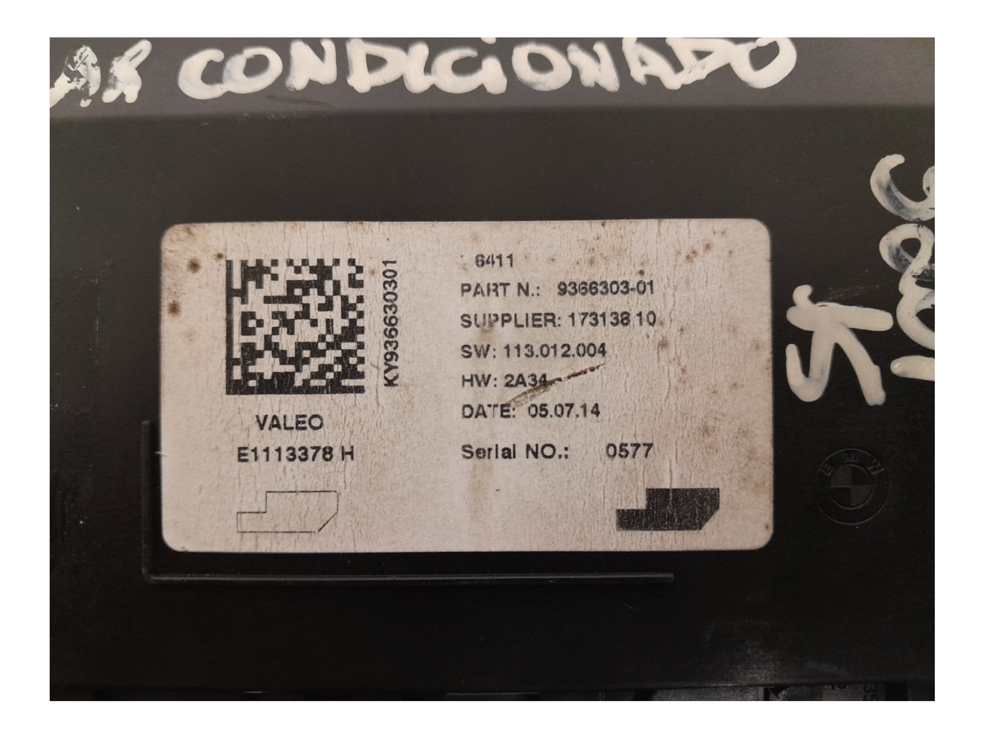 Modulo Ar Condicionado Bmw 320i Active 2.0 16v Turbo 2015 6