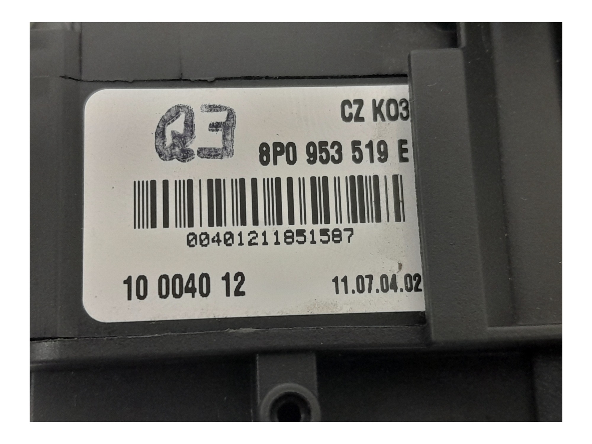 Chave De Seta Audi A3 Sportback 2.0 16v 2012 8