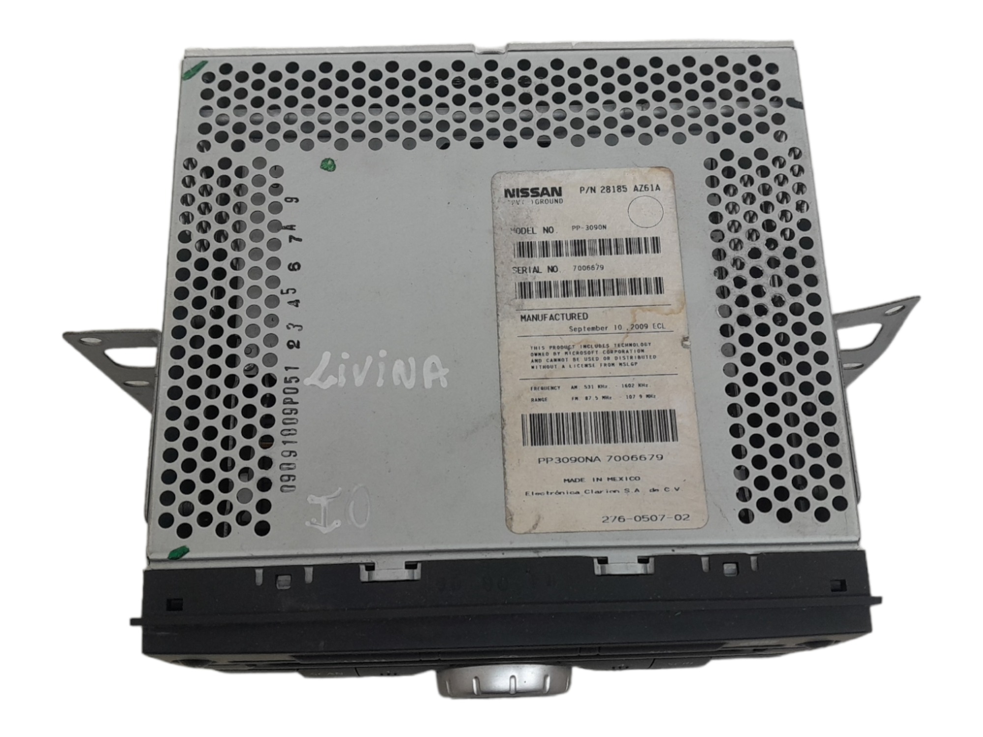 Radio Som Original Nissan Livina 2010 4