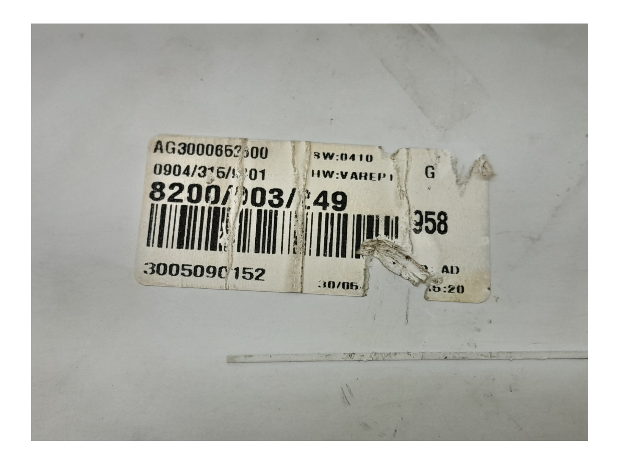 Painel De Instrumento Renault Clio 2008  Preto 5