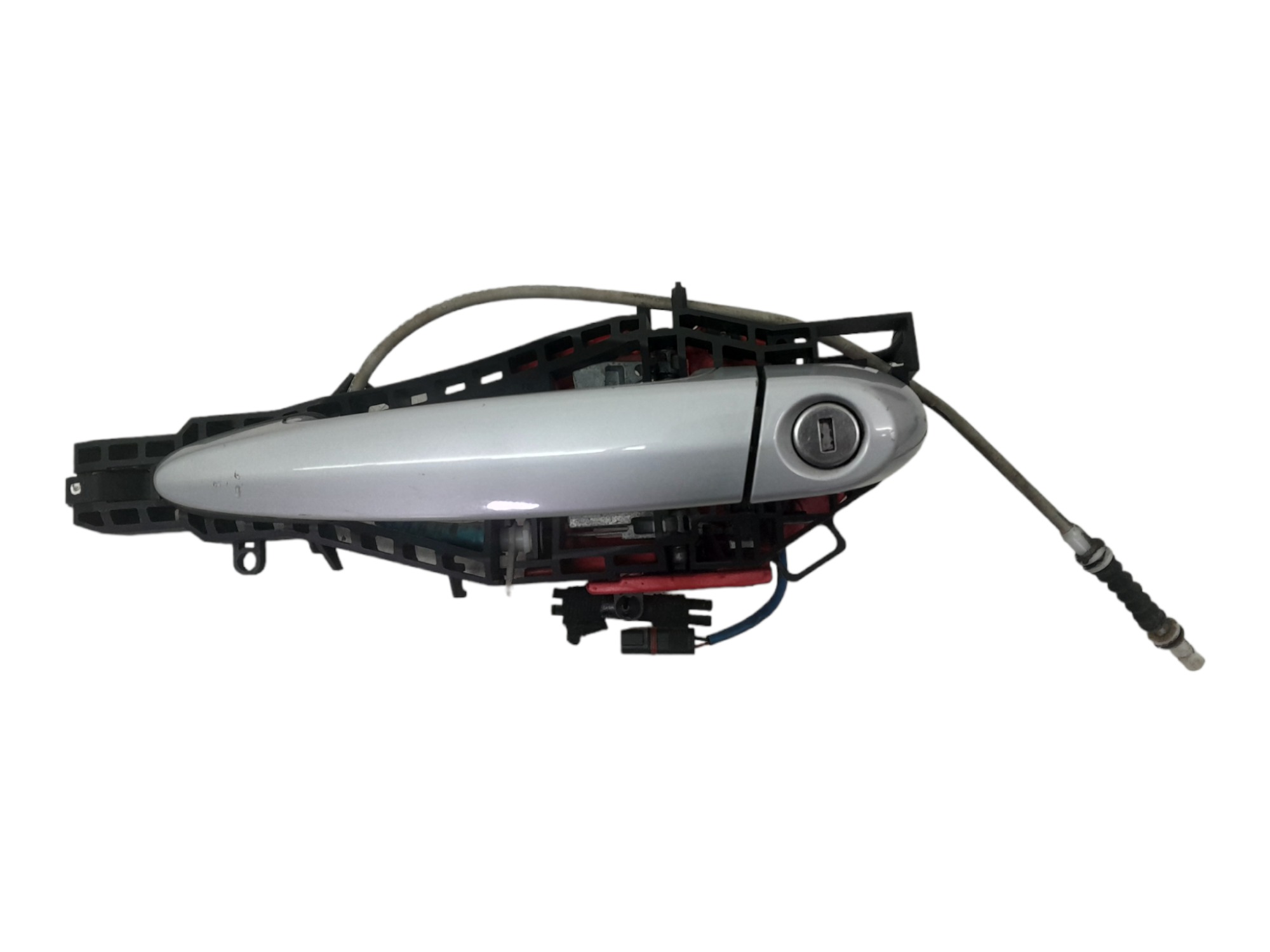 Macaneta Externa Porta Dianteira Esquerda Bmw 320i 2.0 2013 Prata Dianteira 1