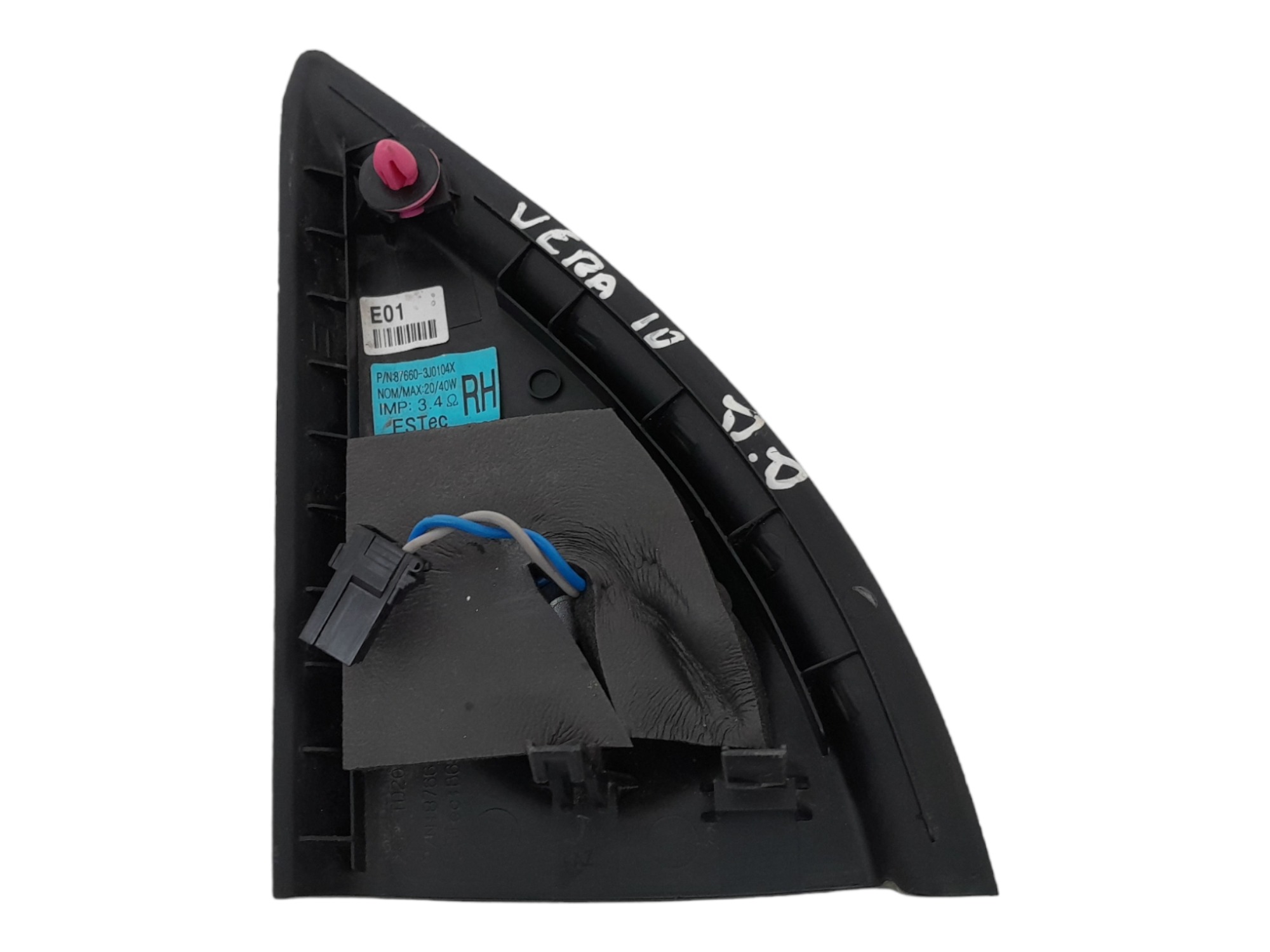 Acabamento Interno Retrovisor Direito Hyundai Vera Cruz 2010 Preto 4