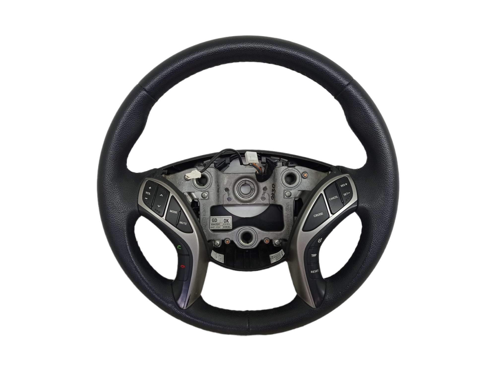 Volante Com Controle Som Hyundai I30 2016 Preto