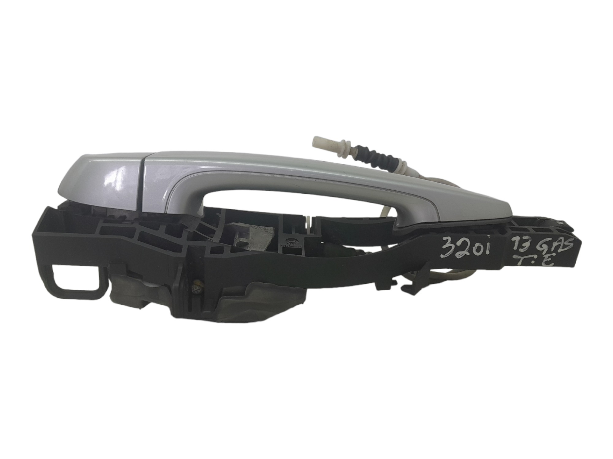 Macaneta Externa Porta Traseira Esquerda Bmw 320i 2.0 2013  Prata Traseira 2