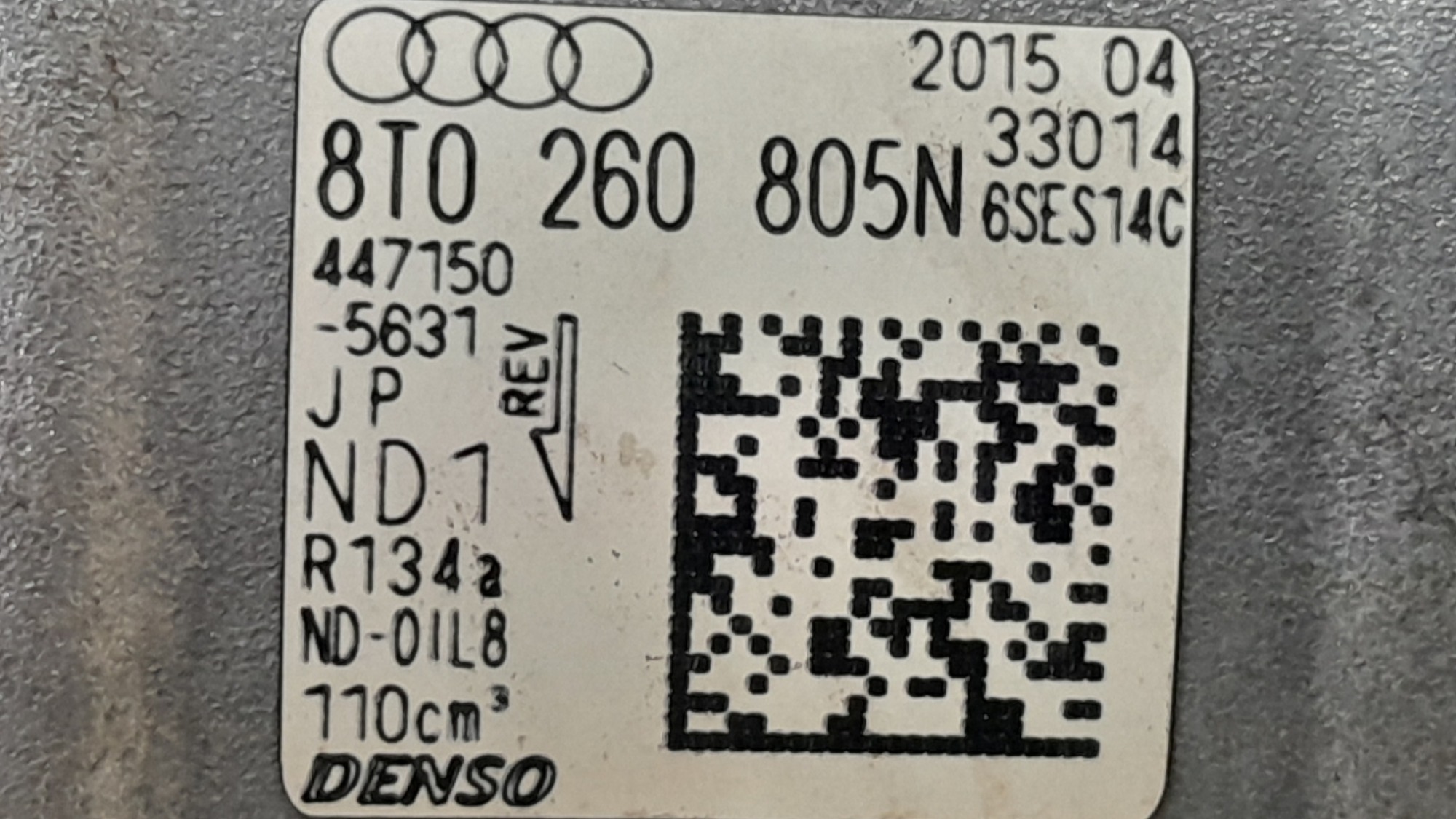Compressor Ar Audi A4 Tfsi 1.8 Gasolina Automatico 2016 8