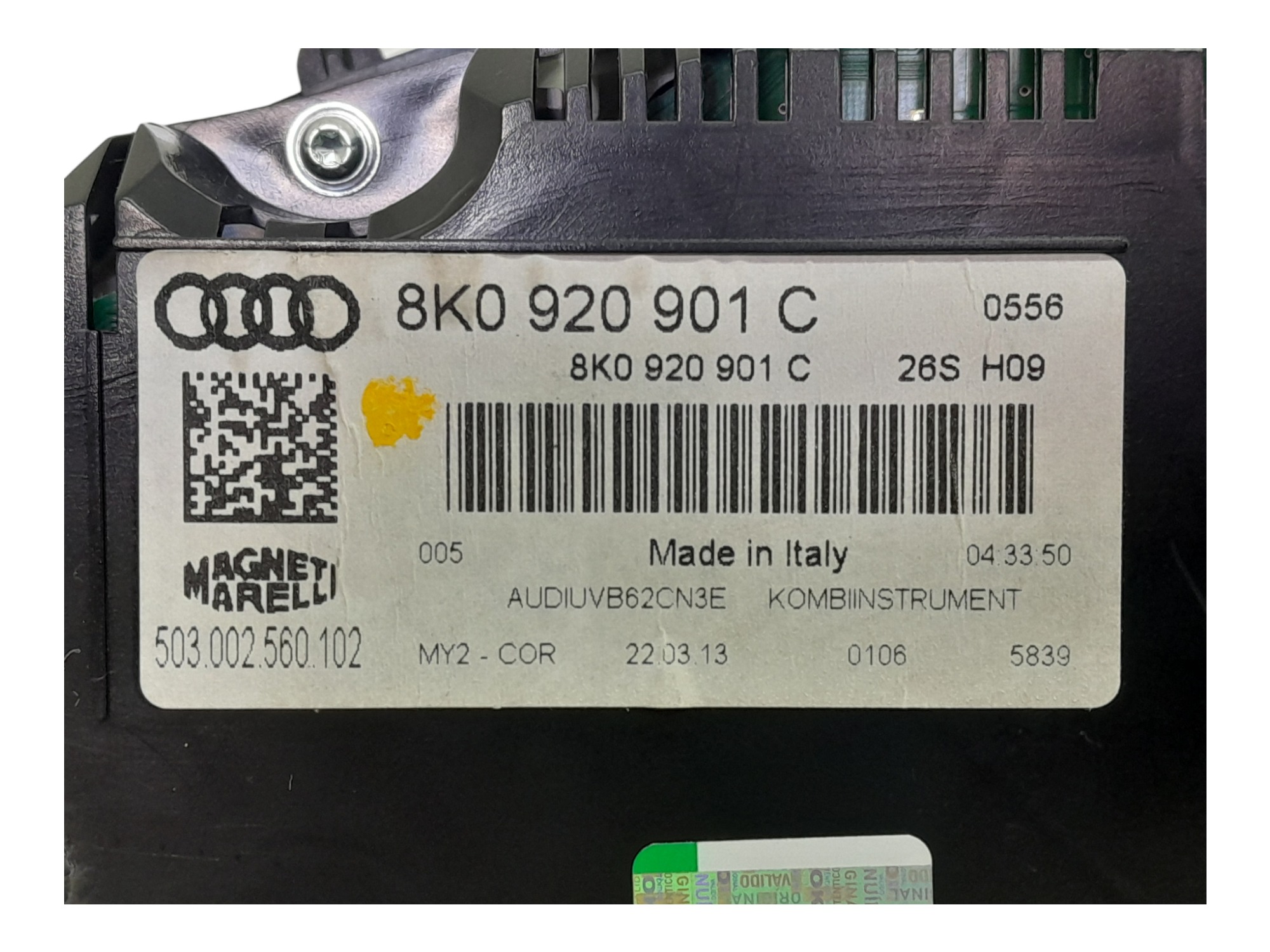 Painel De Instrumento Audi A4 Tfsi 2.0 2013 Preto 7