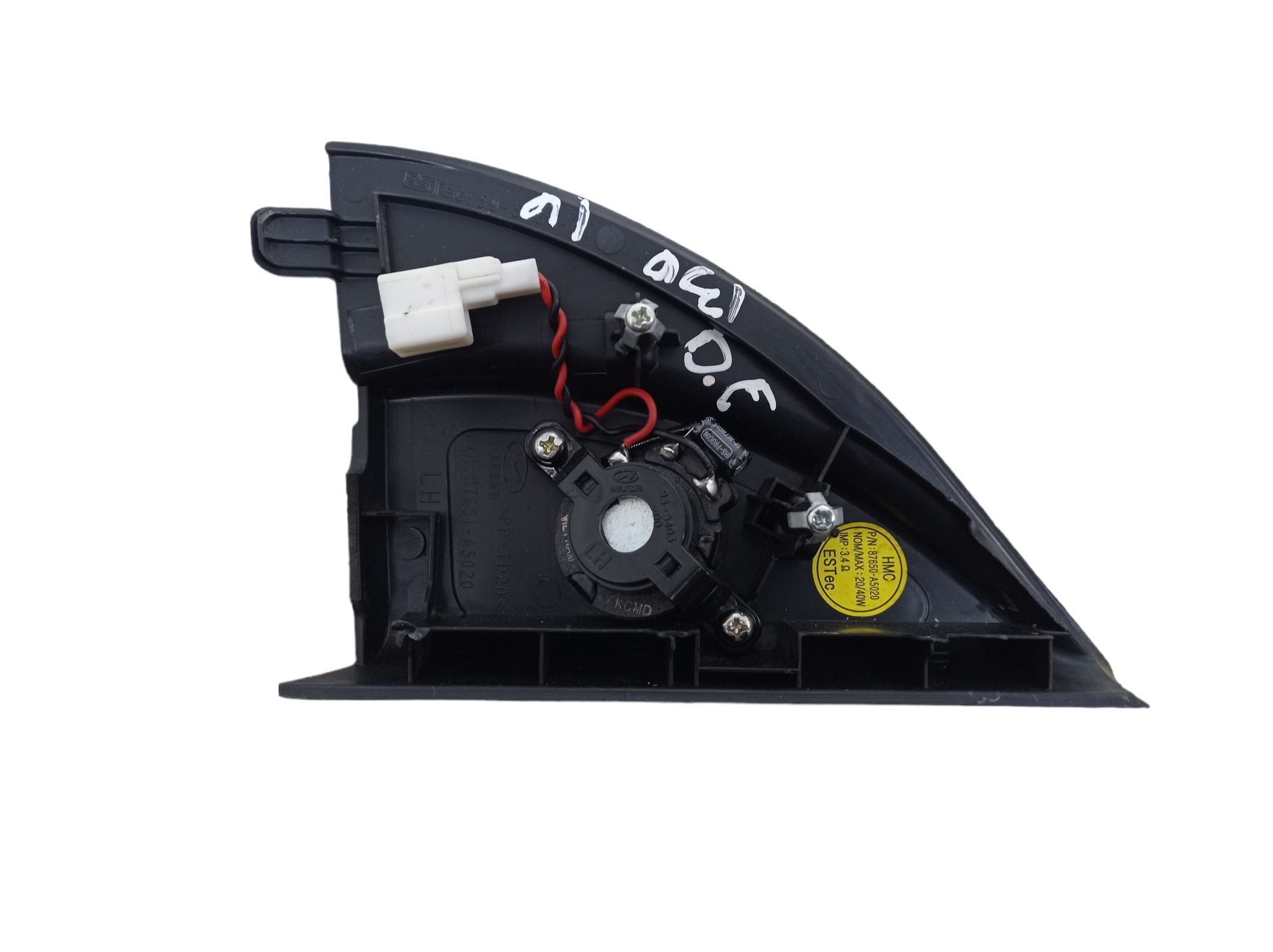 Acabamento Interno Retrovisor Esquerdo Hyundai I30 2016 – Preto 2