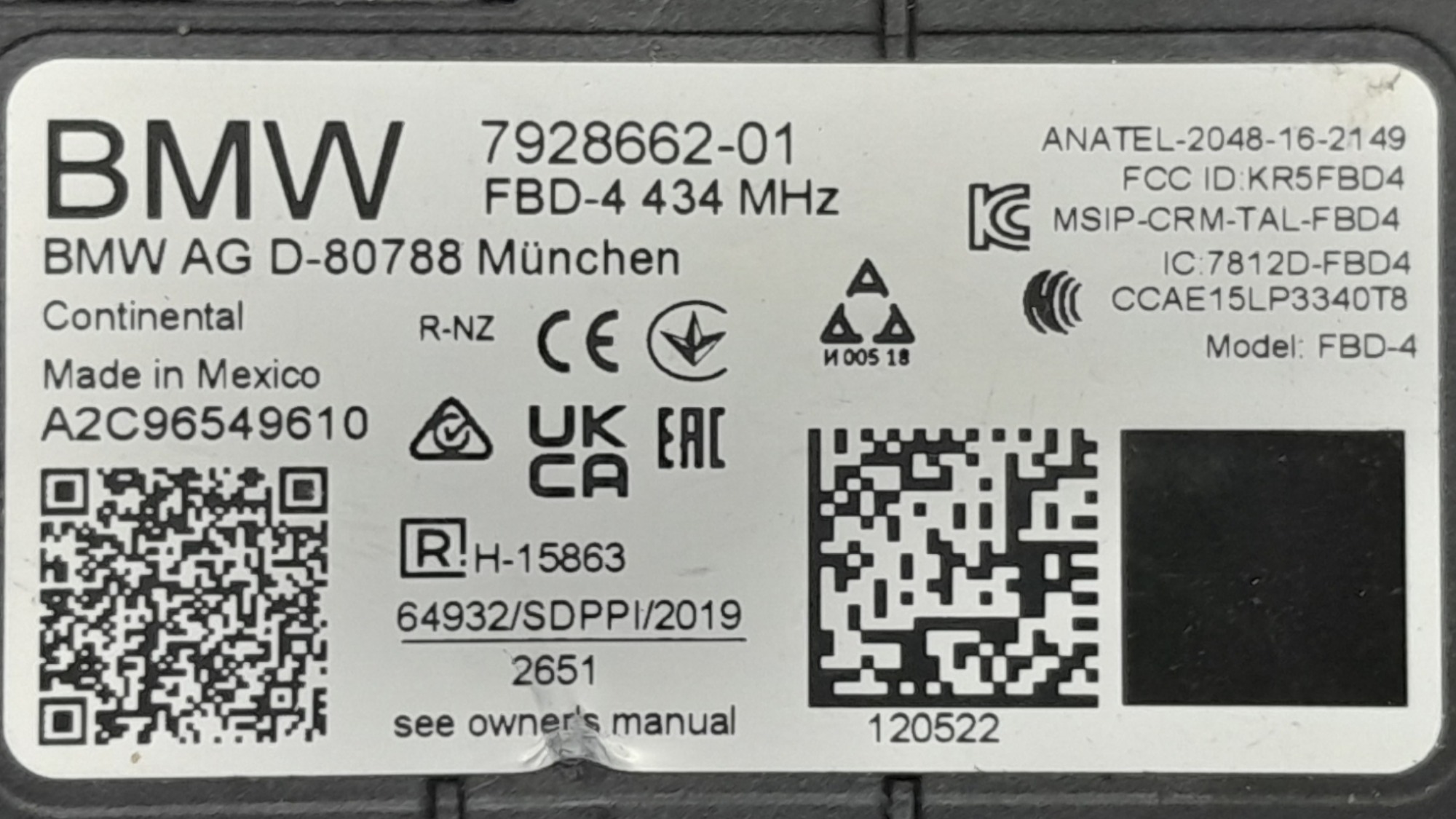 Modulo Conforto Bmw X4 M40i 3.0 24v Gasolina Automatico 2023 8
