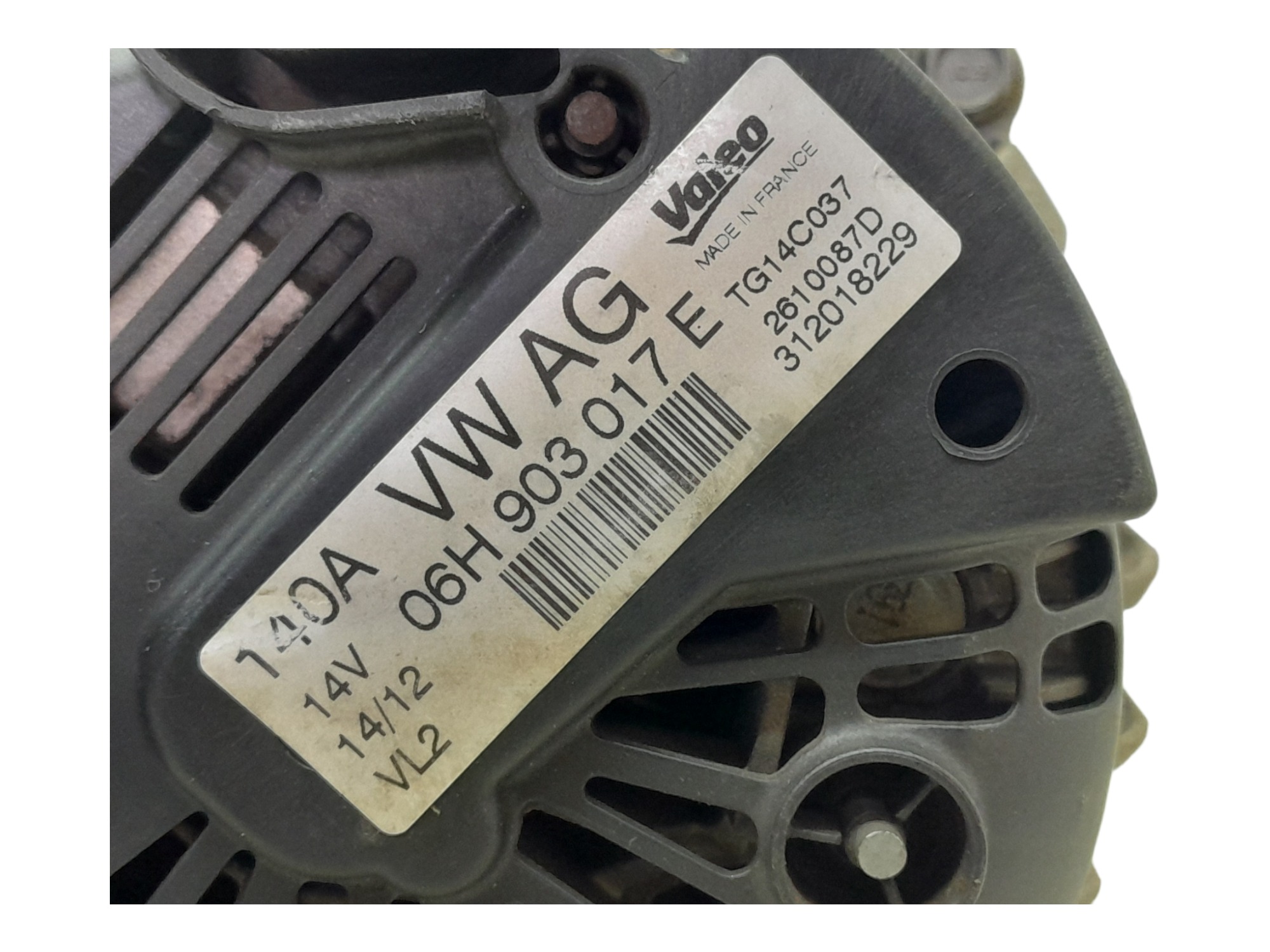 Alternador Volkswagen Passat Variant Tsi 2.0 16v Aut 2012 8