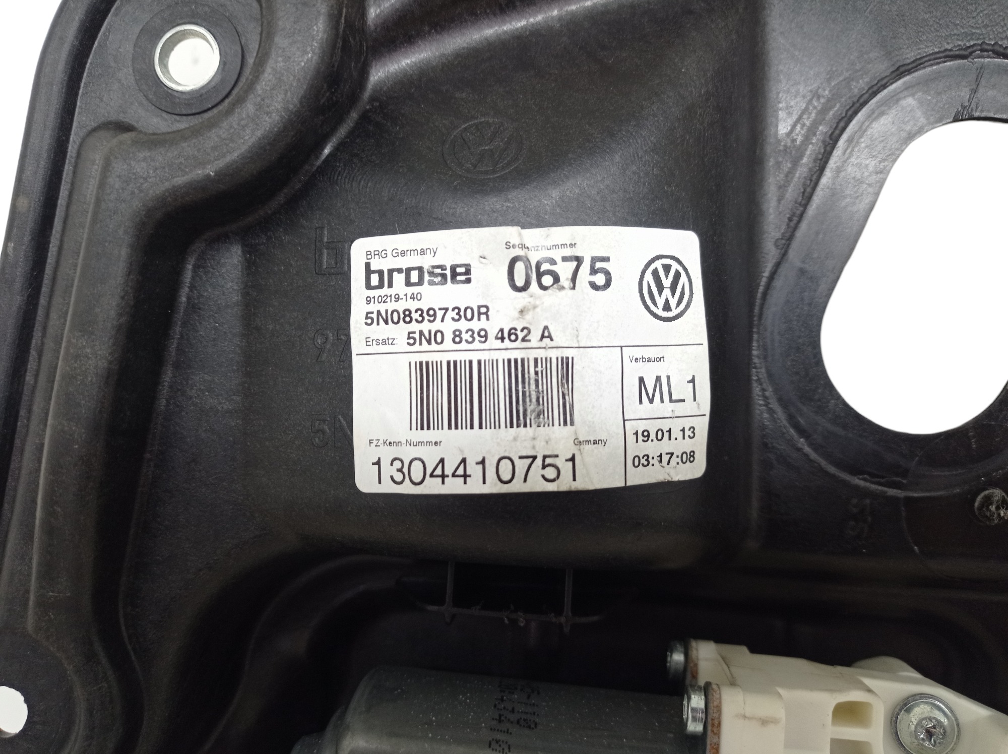 Maquina Vidro Traseira Direita Volkswagen Tiguan 2013 5