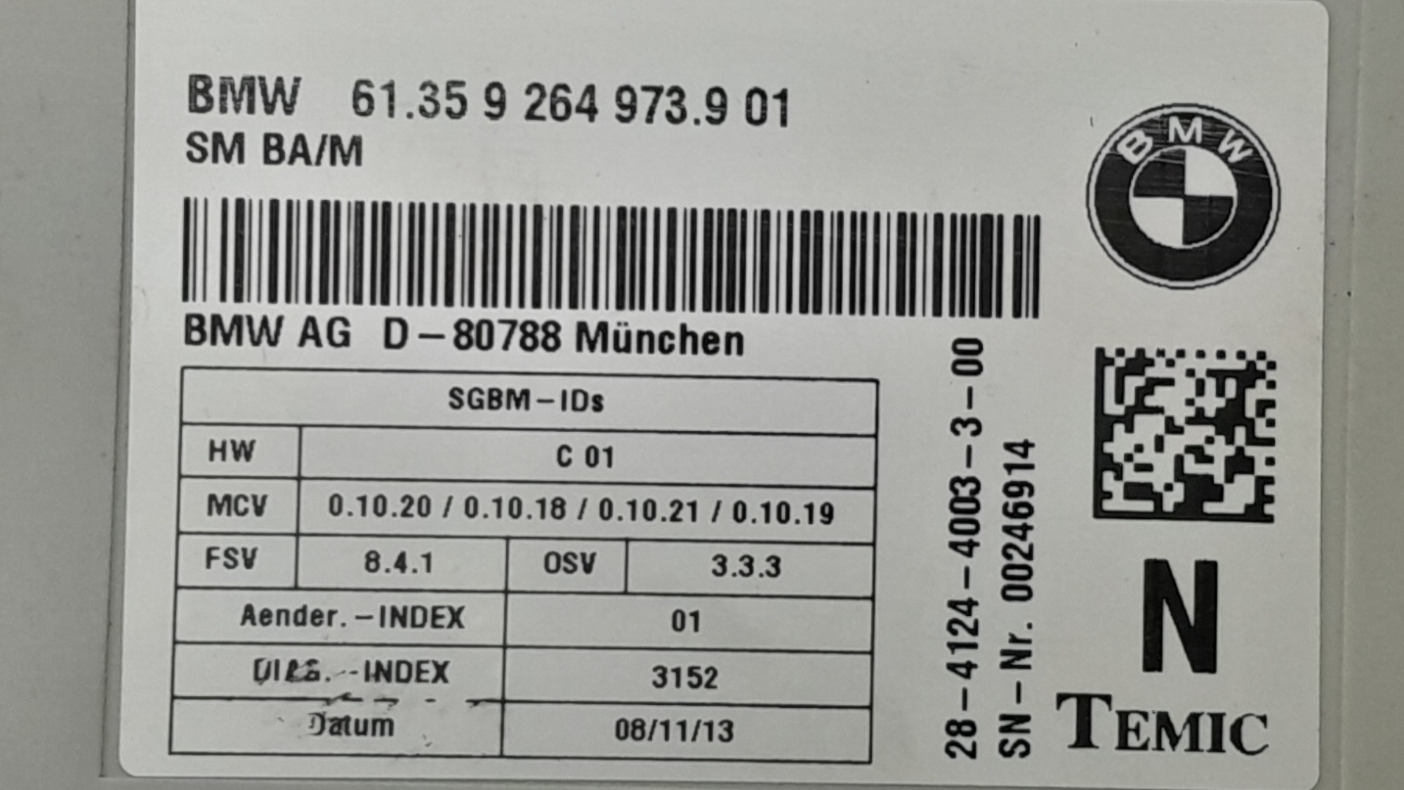 Modulo Banco Dianteiro Esquerdo Bmw X1 2.0 16v Gas Aut 2014 7