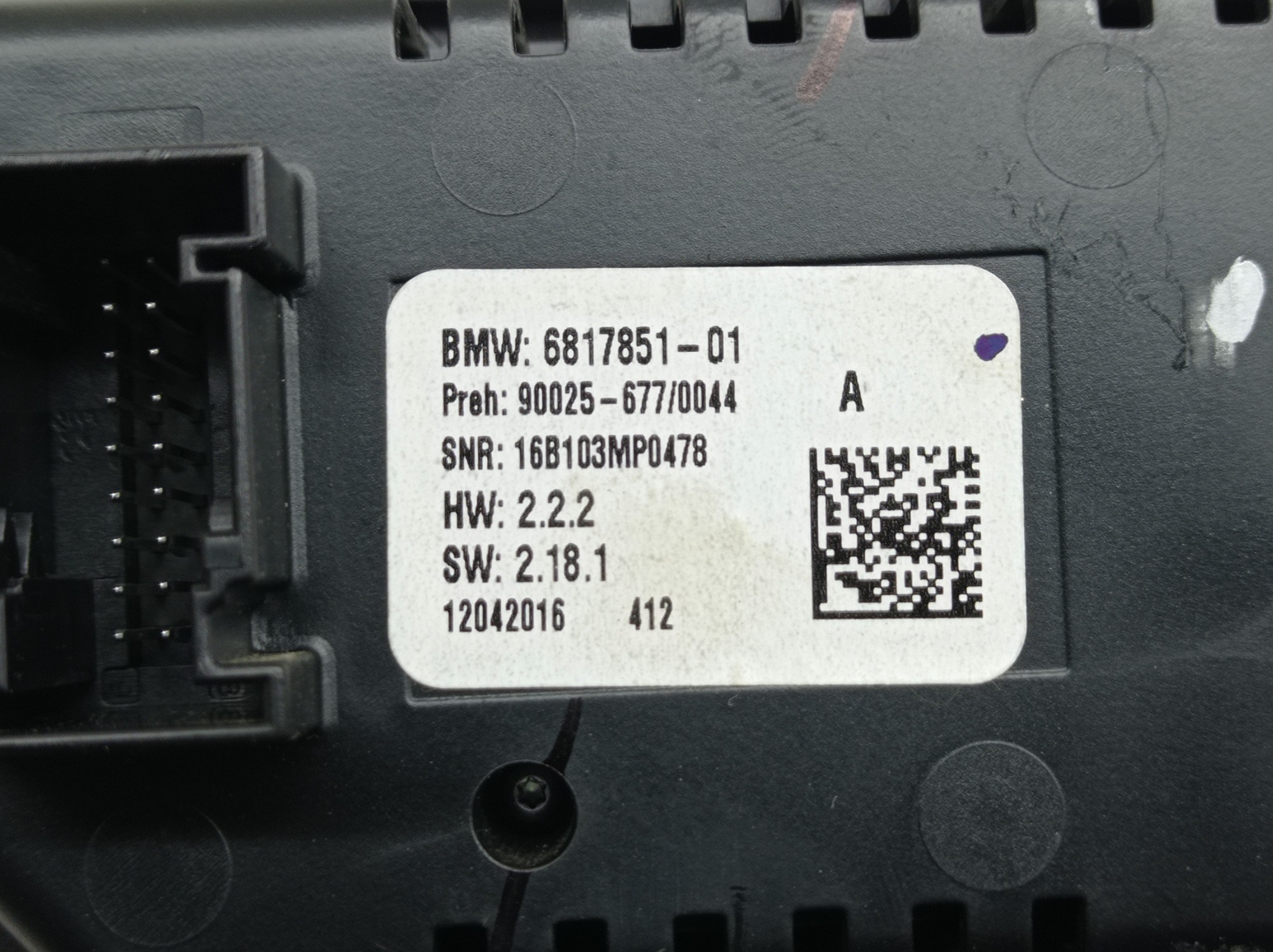 Controle Ar Condicionado Comando Som Bmw X6 Xdrive 35i 2017 7