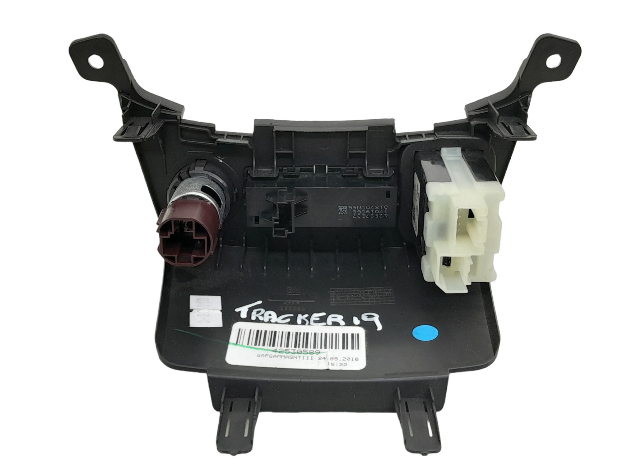 Moldura Usb Com Acendedor Chevrolet Tracker 1.4 2019 Preta 2