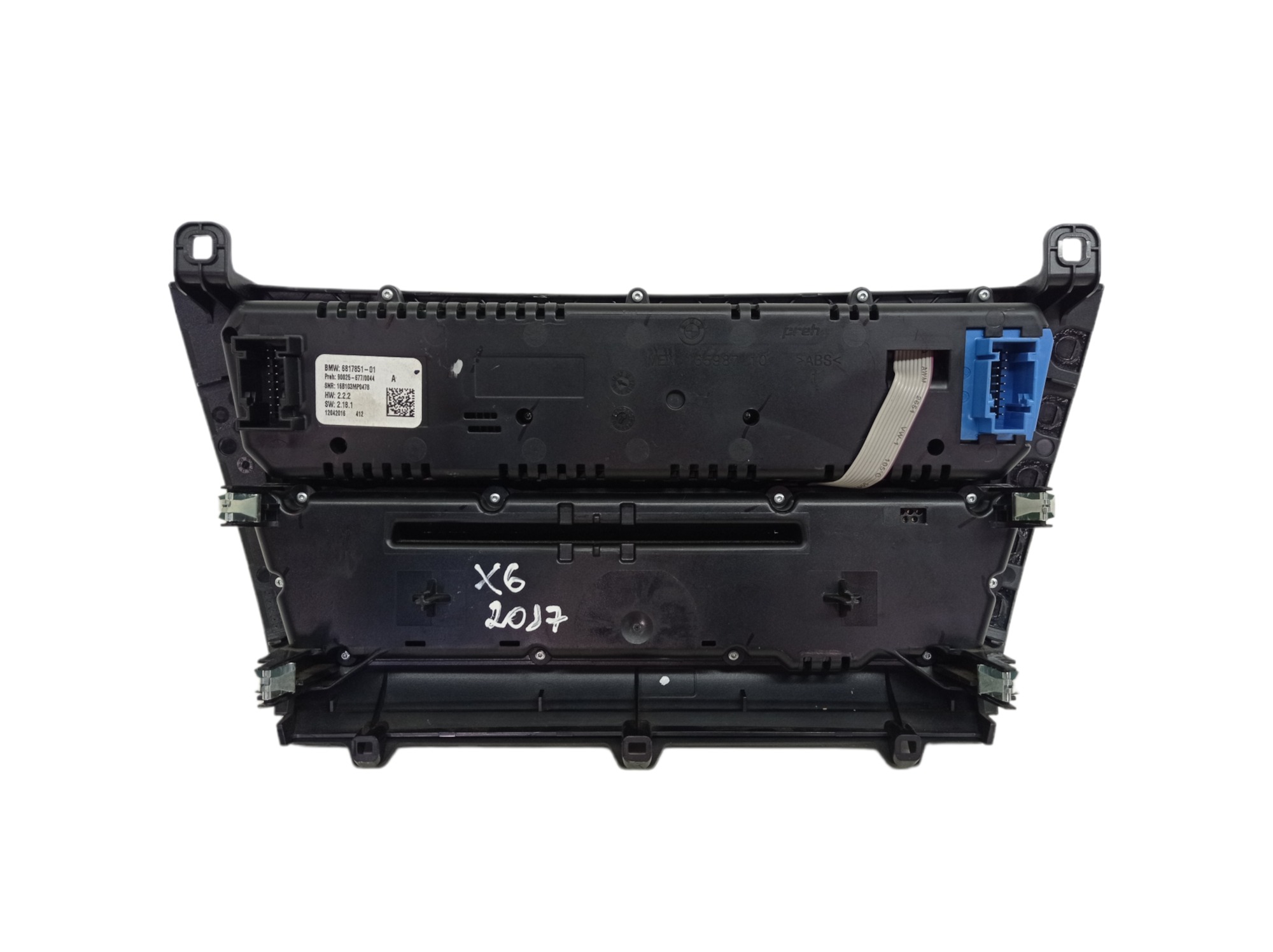 Controle Ar Condicionado Comando Som Bmw X6 Xdrive 35i 2017 4