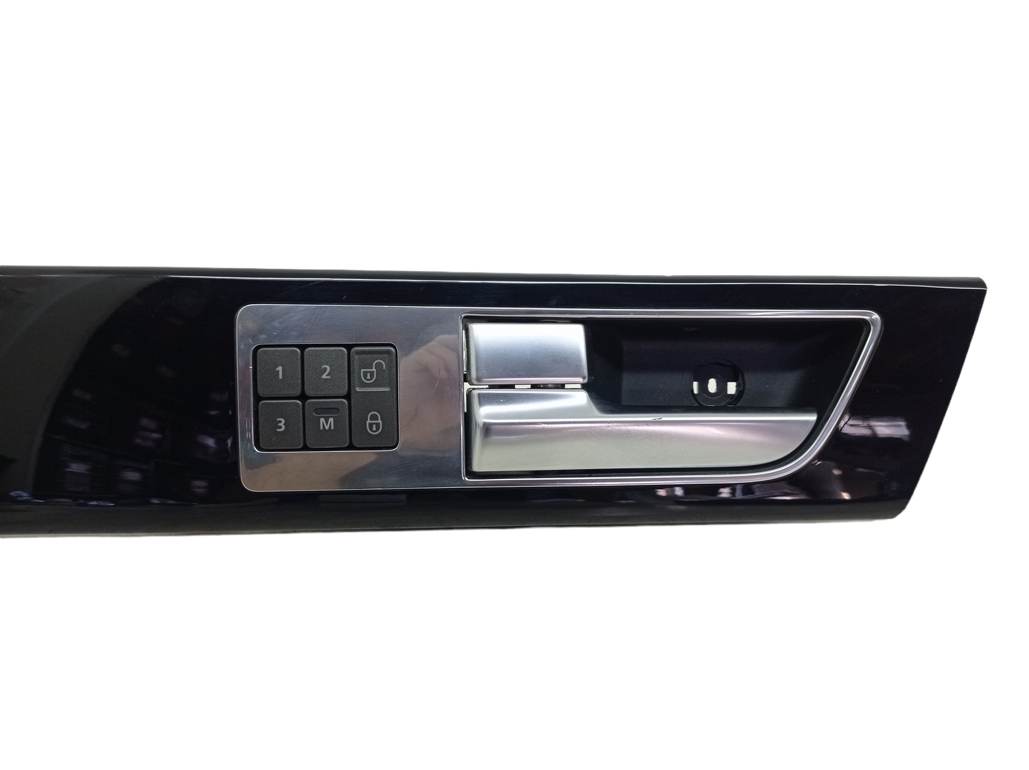 Maçaneta Int Dianteira Esquerda Land Rover Discovery 4 2011 Prata Dianteira 4