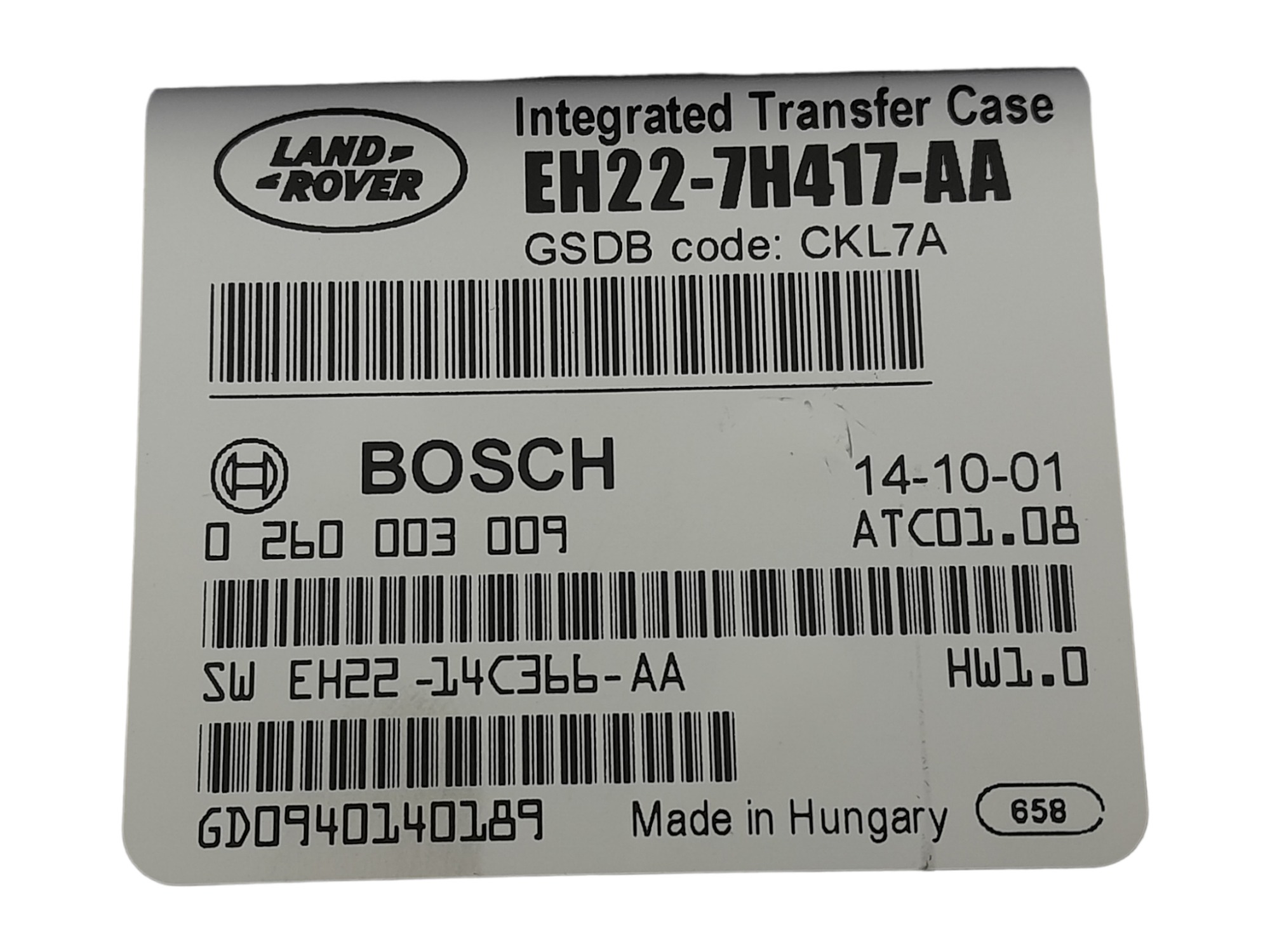 Modulo Controle Tracao Land Rover Discovery 4 3.0 V6 2015 9