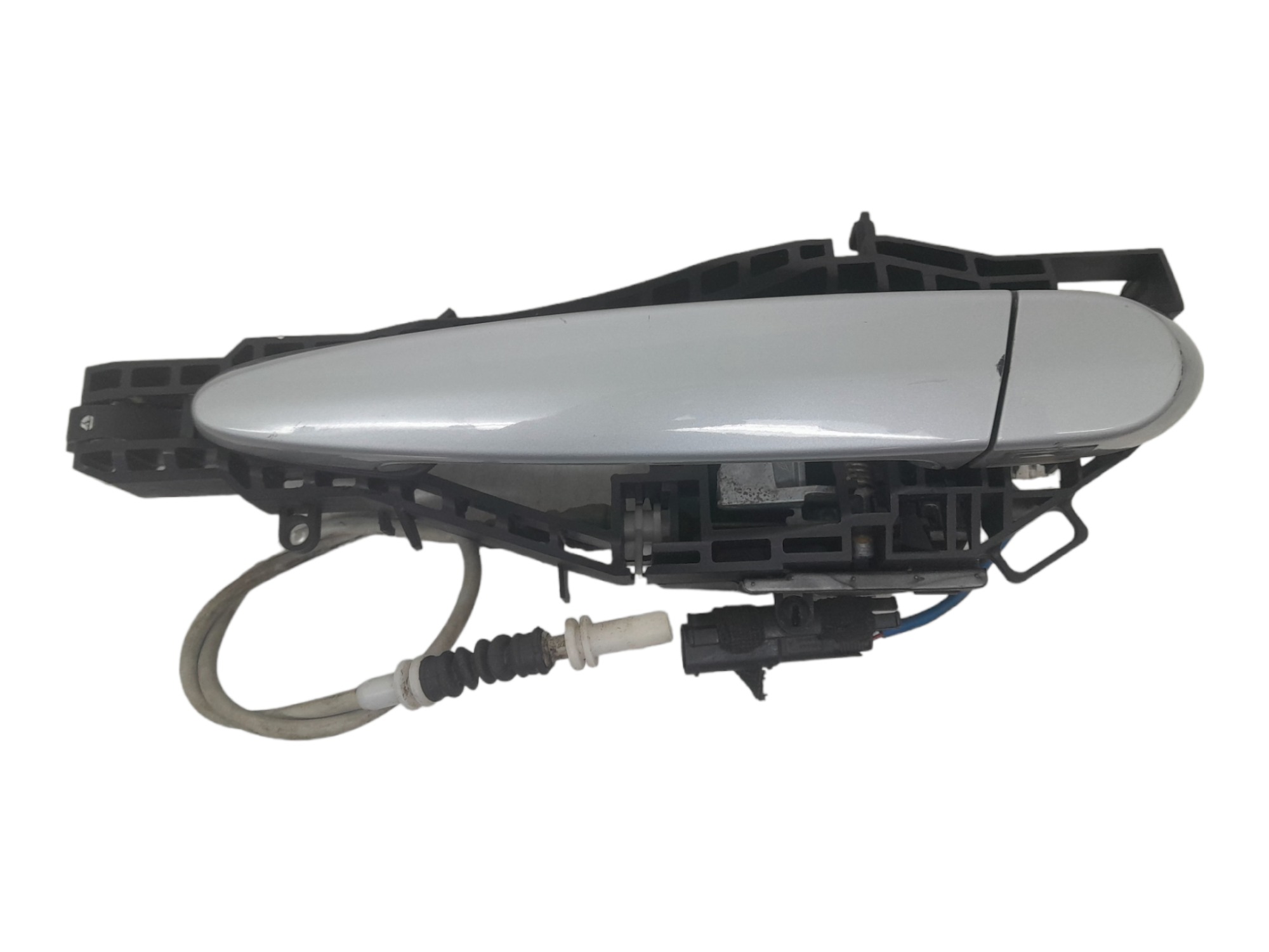 Macaneta Externa Porta Traseira Esquerda Bmw 320i 2.0 2013  Prata Traseira 1