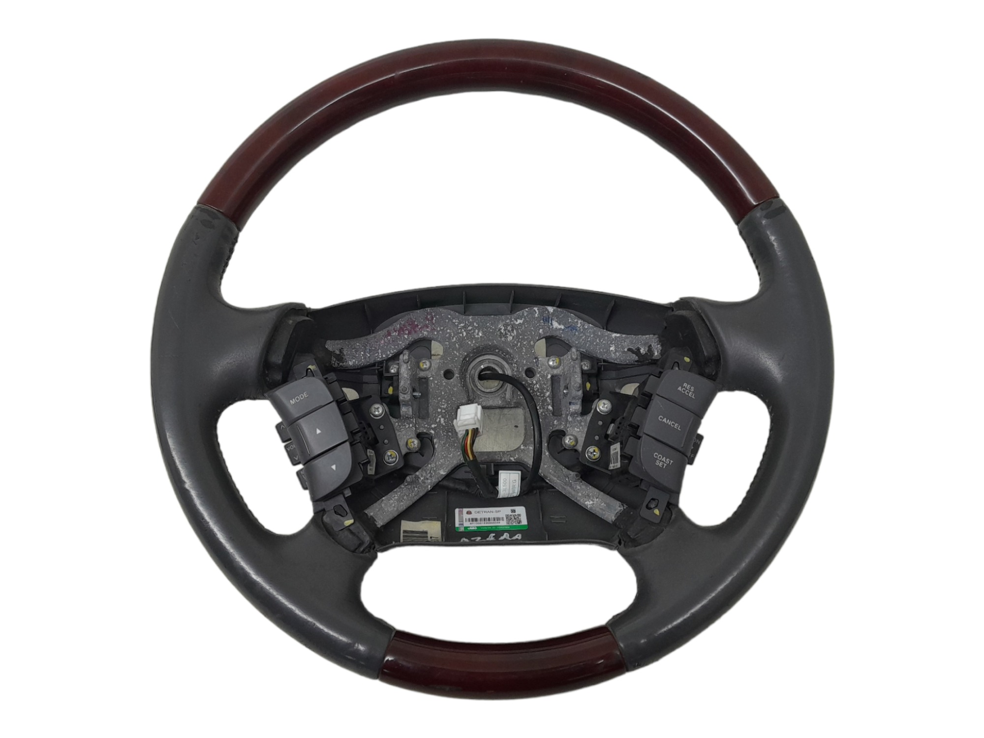 Volante Com Controle De Som Hyundai Azera Gls 2009 Cinza