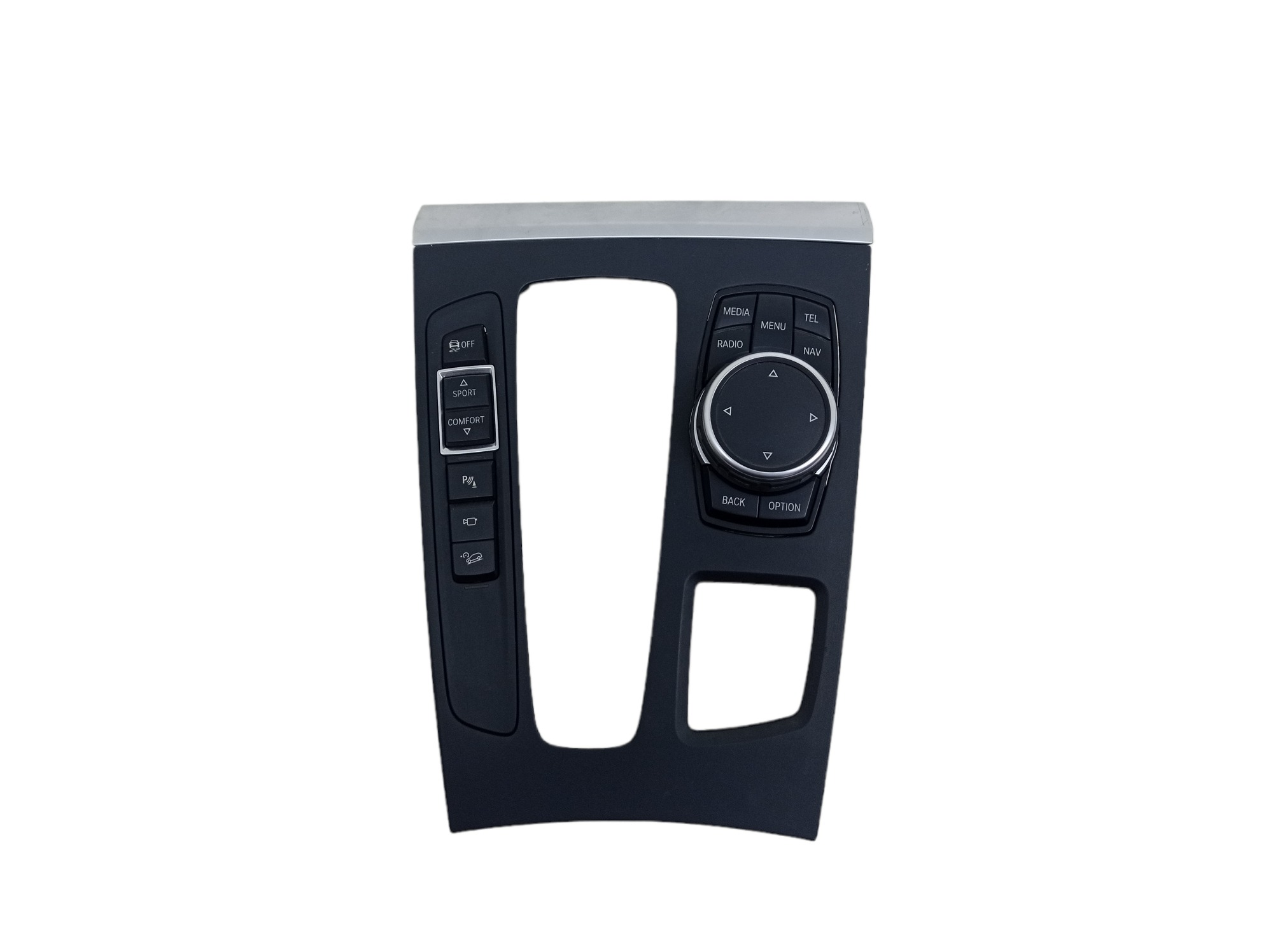 Moldura Console Com Botao Idrive Multimidia Bmw X5 2016 1