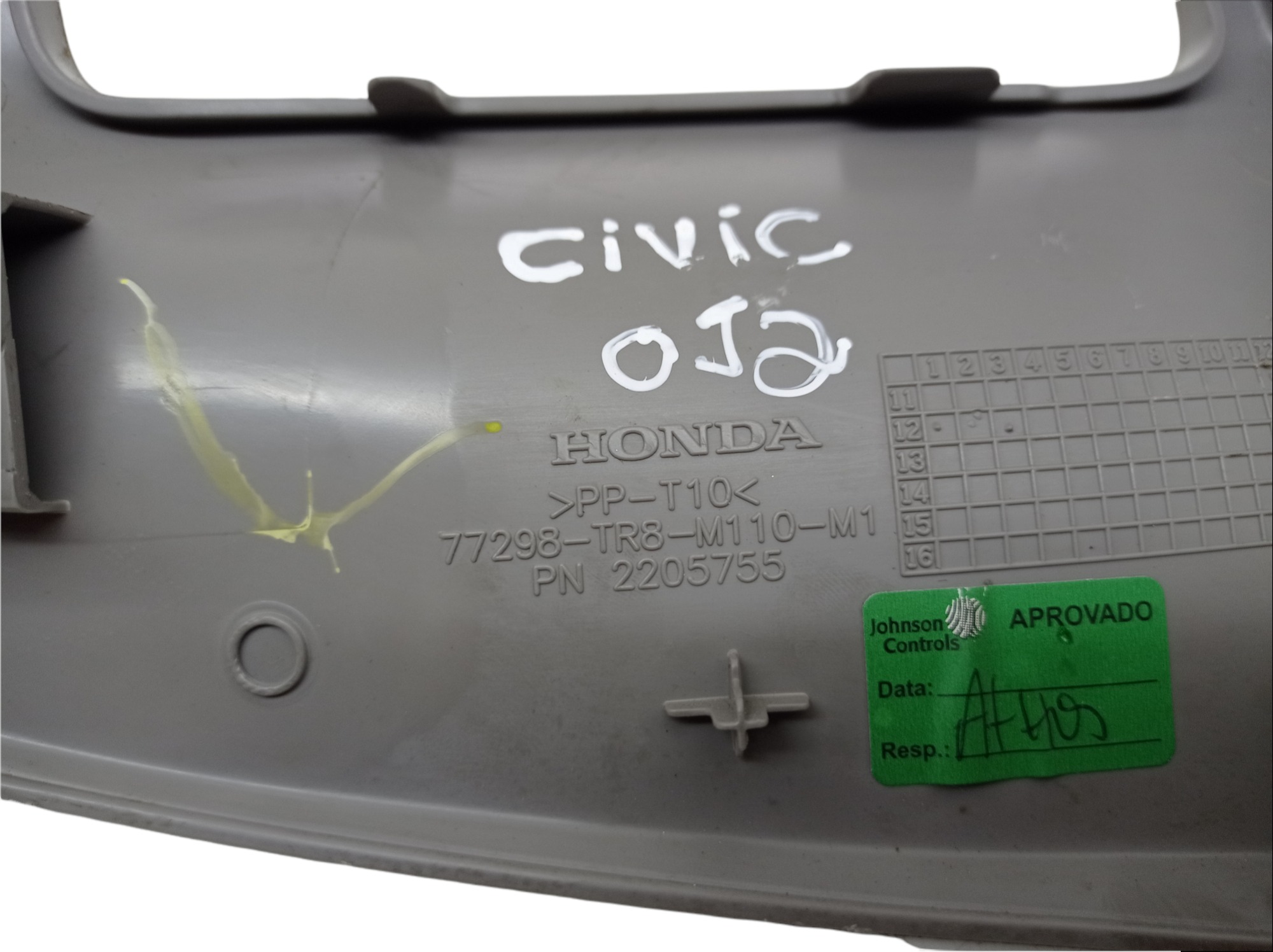 Acabamento Console Trambulador Honda Civic 2012 7