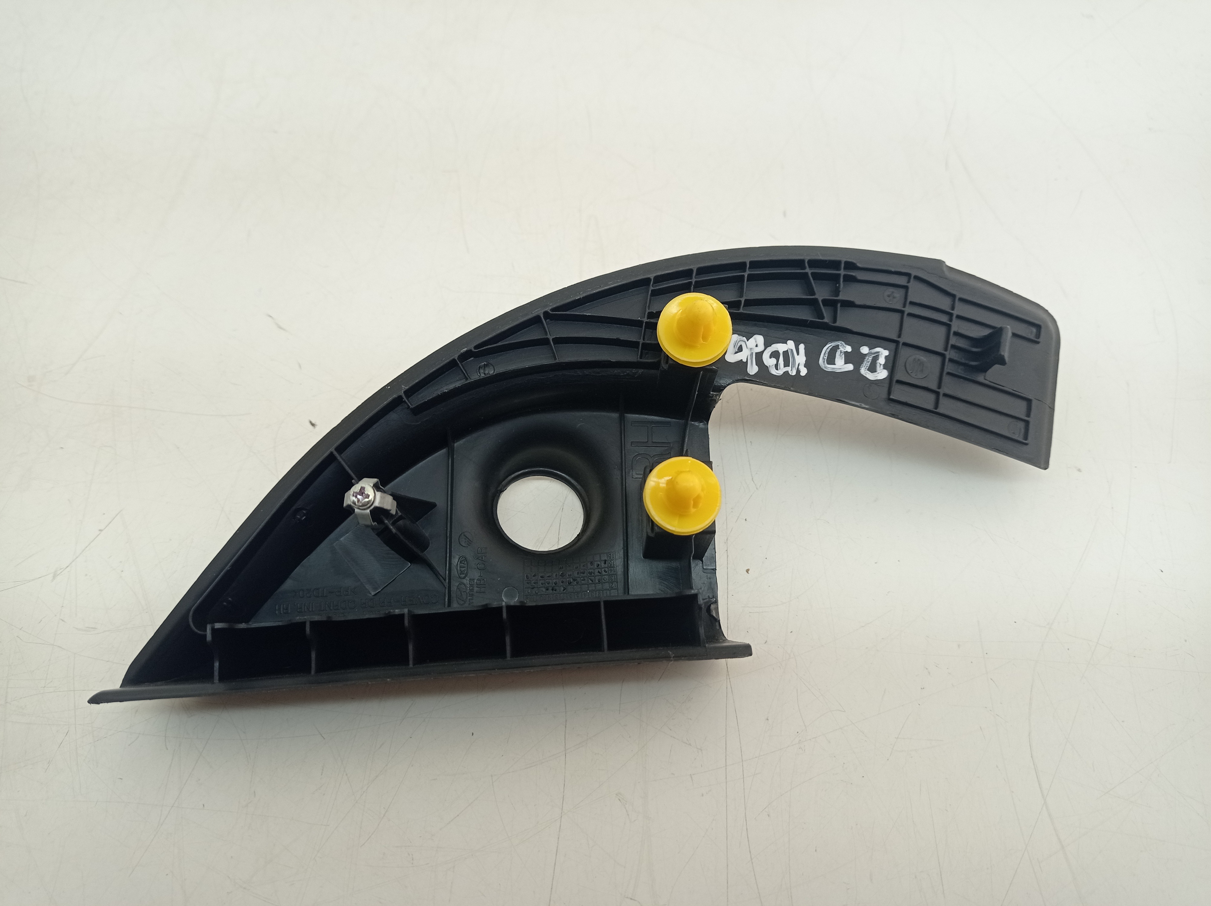Moldura Controle Retrovisor Dianteiro Dir Hyundai Hb20 2016 Preto 3