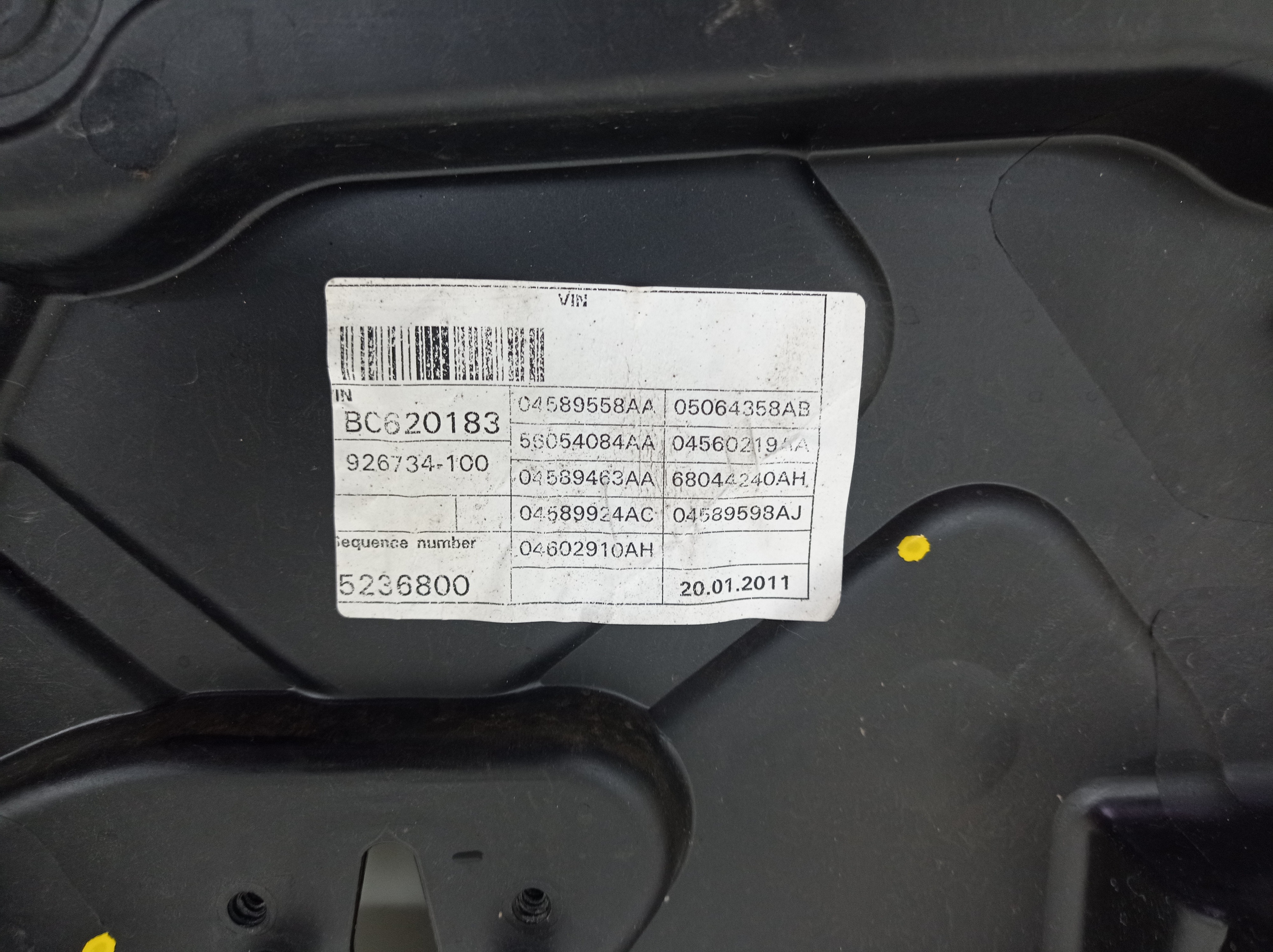 Maquina Vidro Diant Dir Jeep Grand Cherokee 2011 Sem Motor 8
