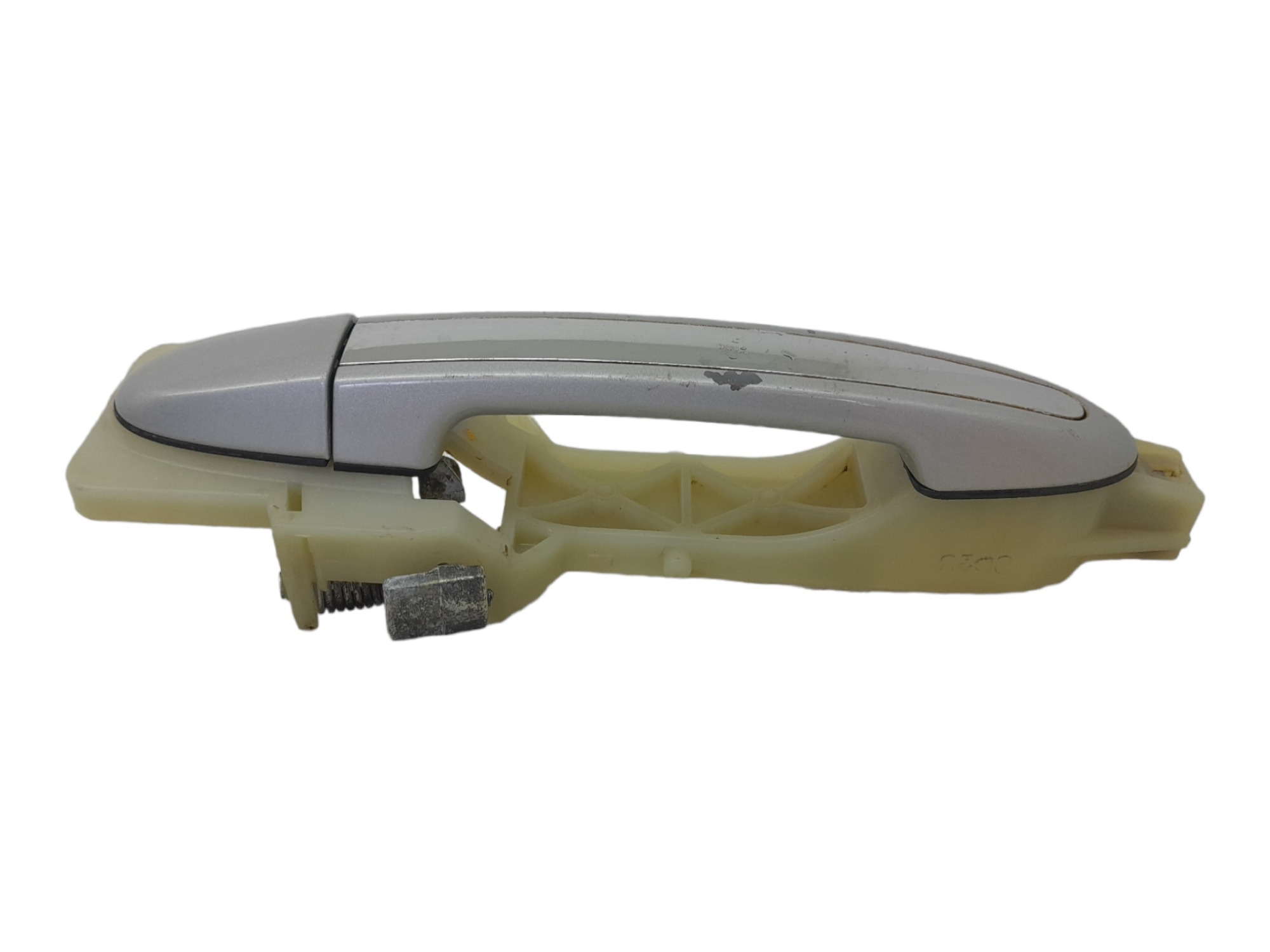 Macaneta Externa Traseira Esquerda Hyundai Santa Fe 2011 Prata Traseira 2
