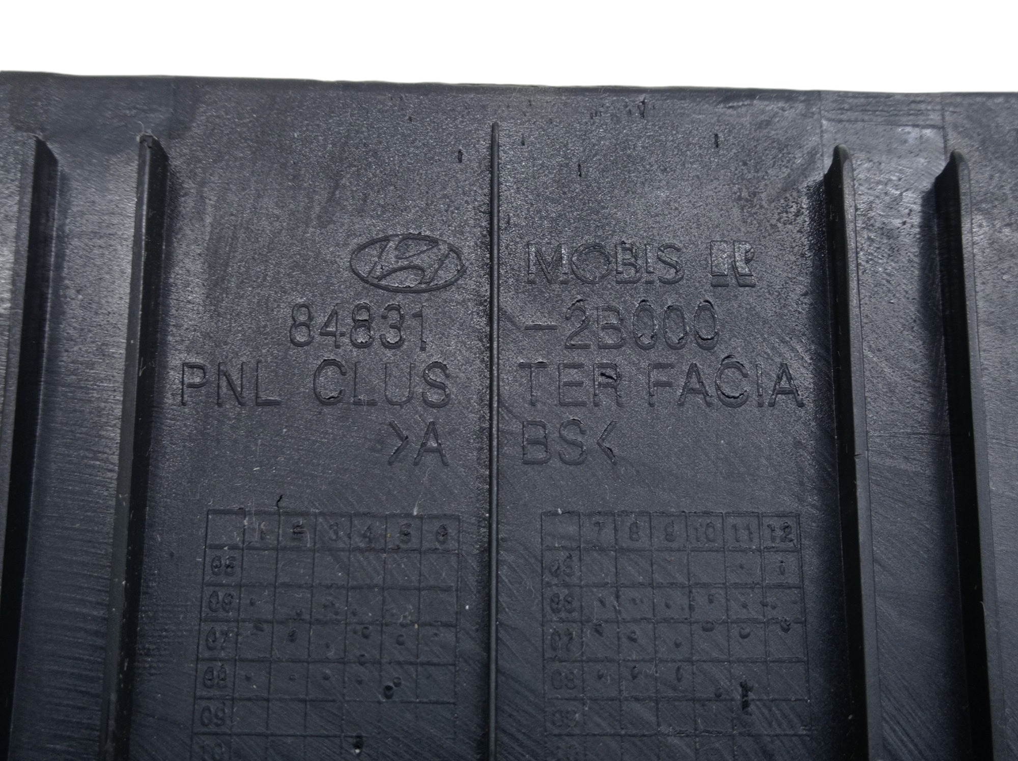 Moldura Painel Instrumentos Hyundai Santa Fe 2011 Preto 7
